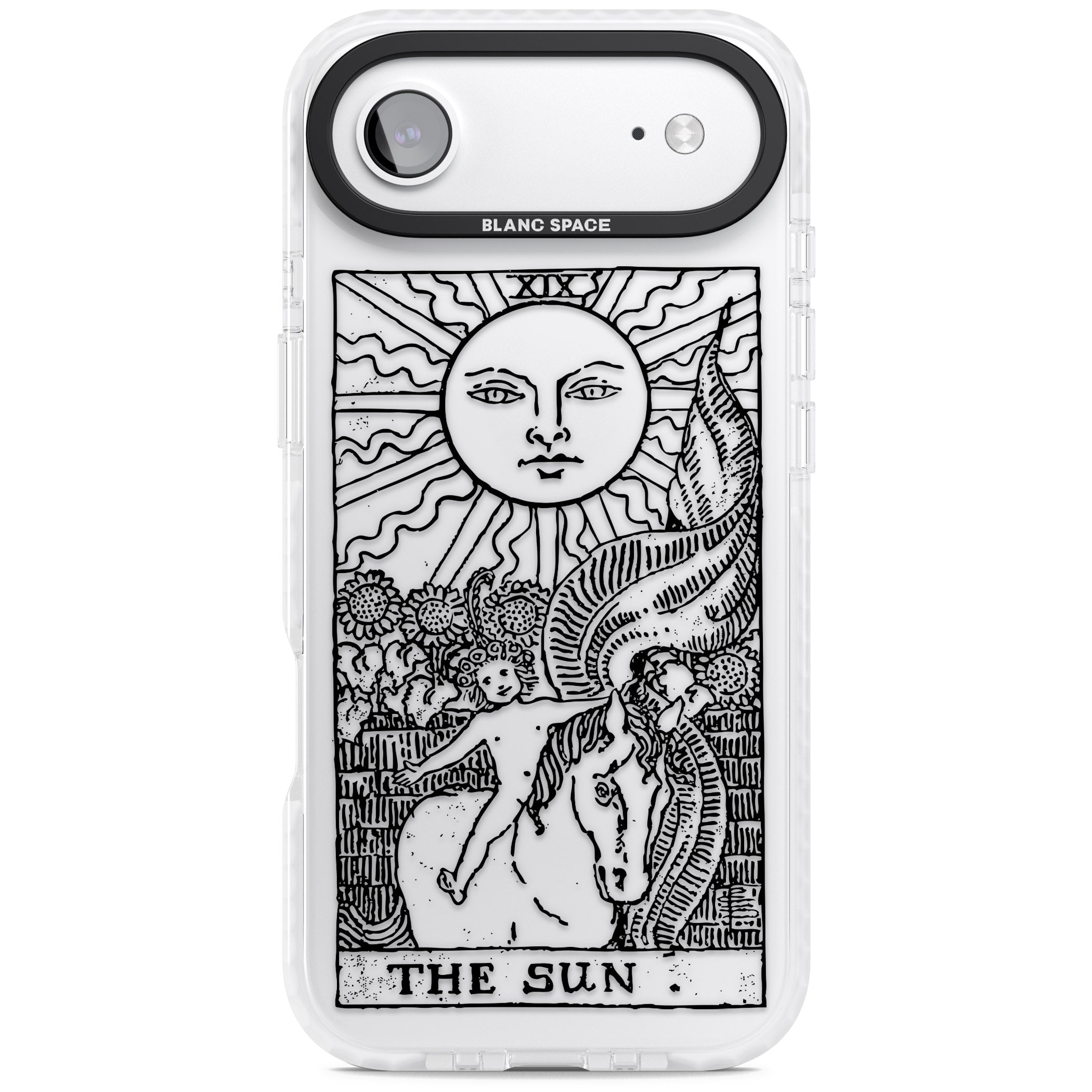 Personalised The Sun Tarot Card (Clear) iPhone 17 Air Impact Clear Phone Case