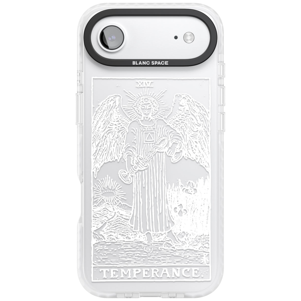 Personalised Temperance Tarot Card (White) iPhone Air Impact Clear Phone Case front