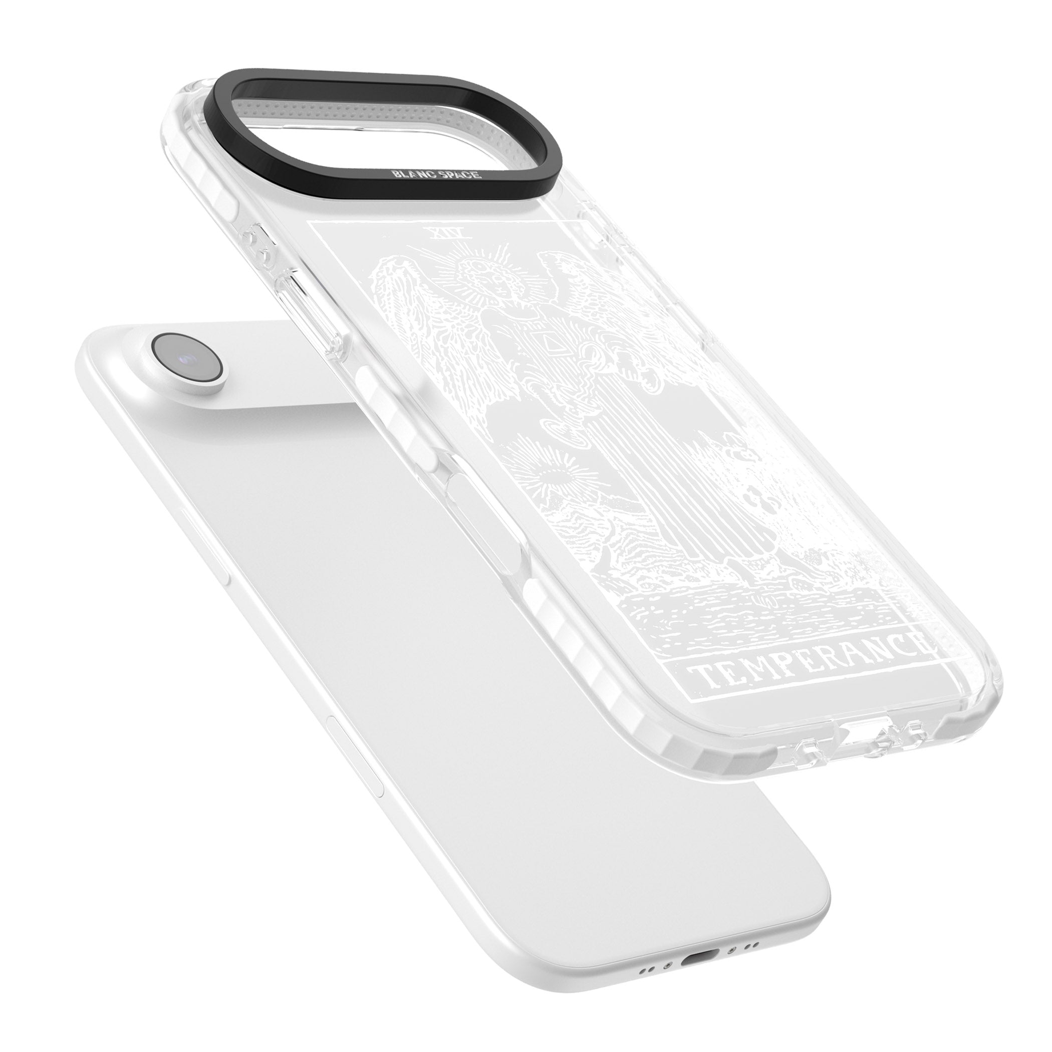 Personalised Temperance Tarot Card (White) iPhone 17 Air Impact Clear Phone Case Colours