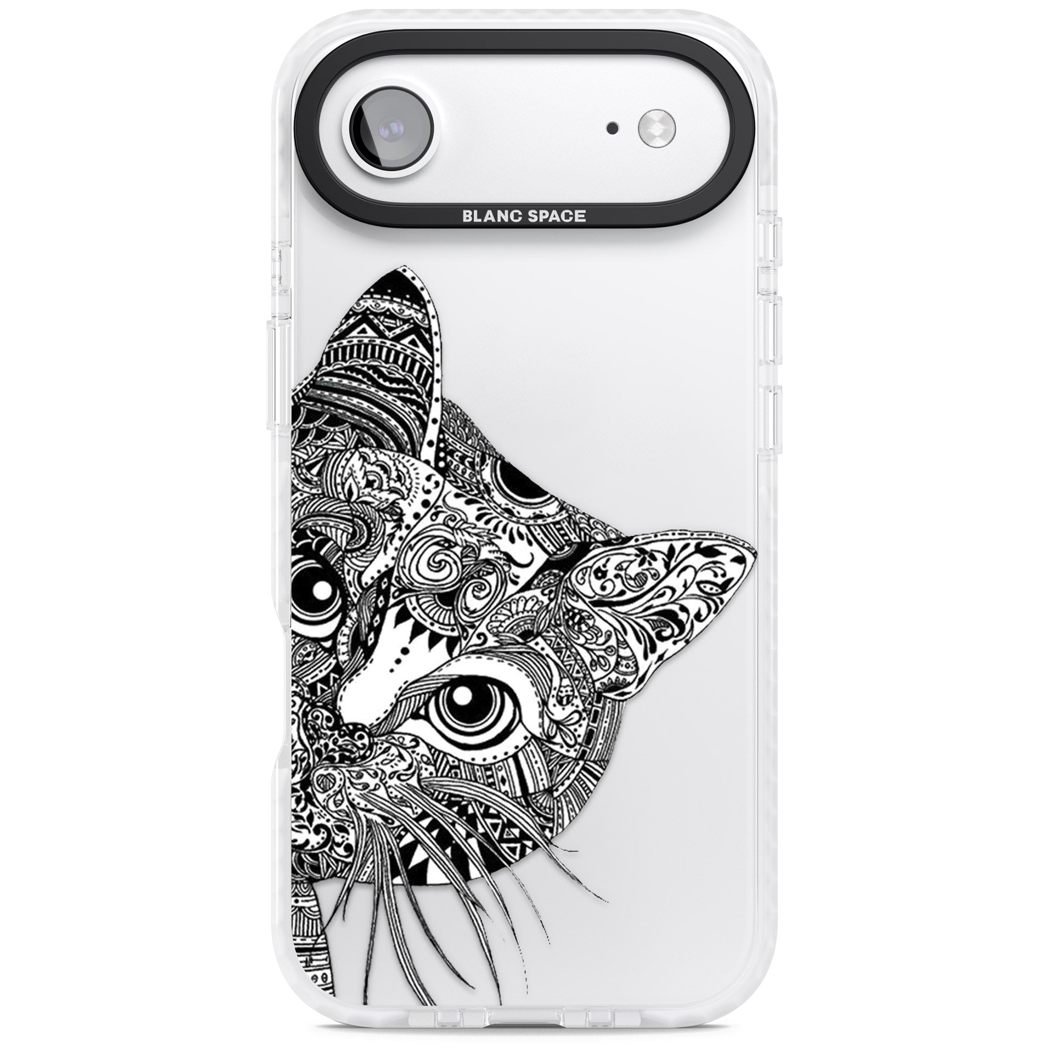 Henna Cat iPhone 17 Air Impact Clear Phone Case