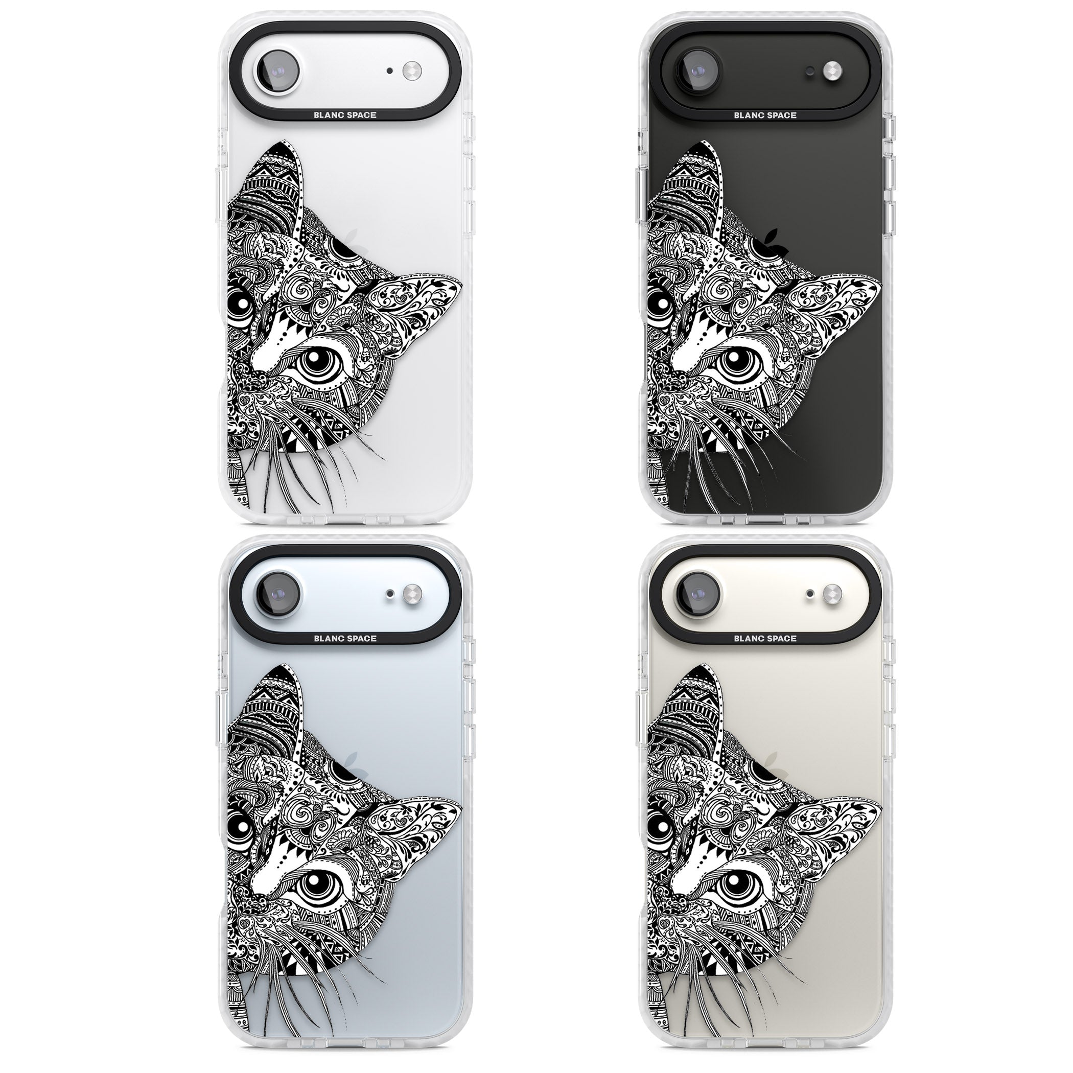 Henna Cat iPhone 17 Air Impact Clear Phone Case APT Impact Protection