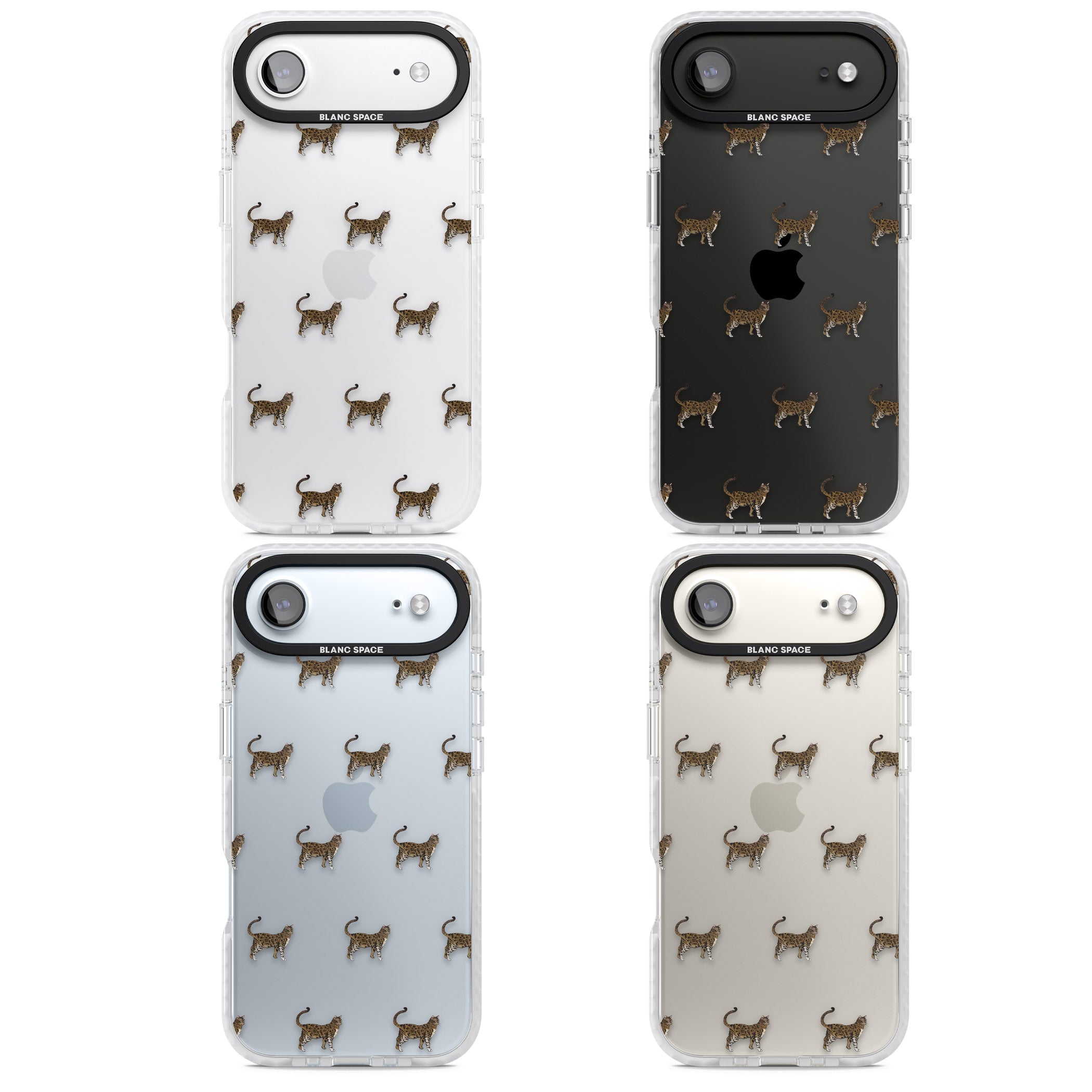 Bengal Cat Pattern iPhone 17 Air Impact Clear Phone Case APT Impact Protection
