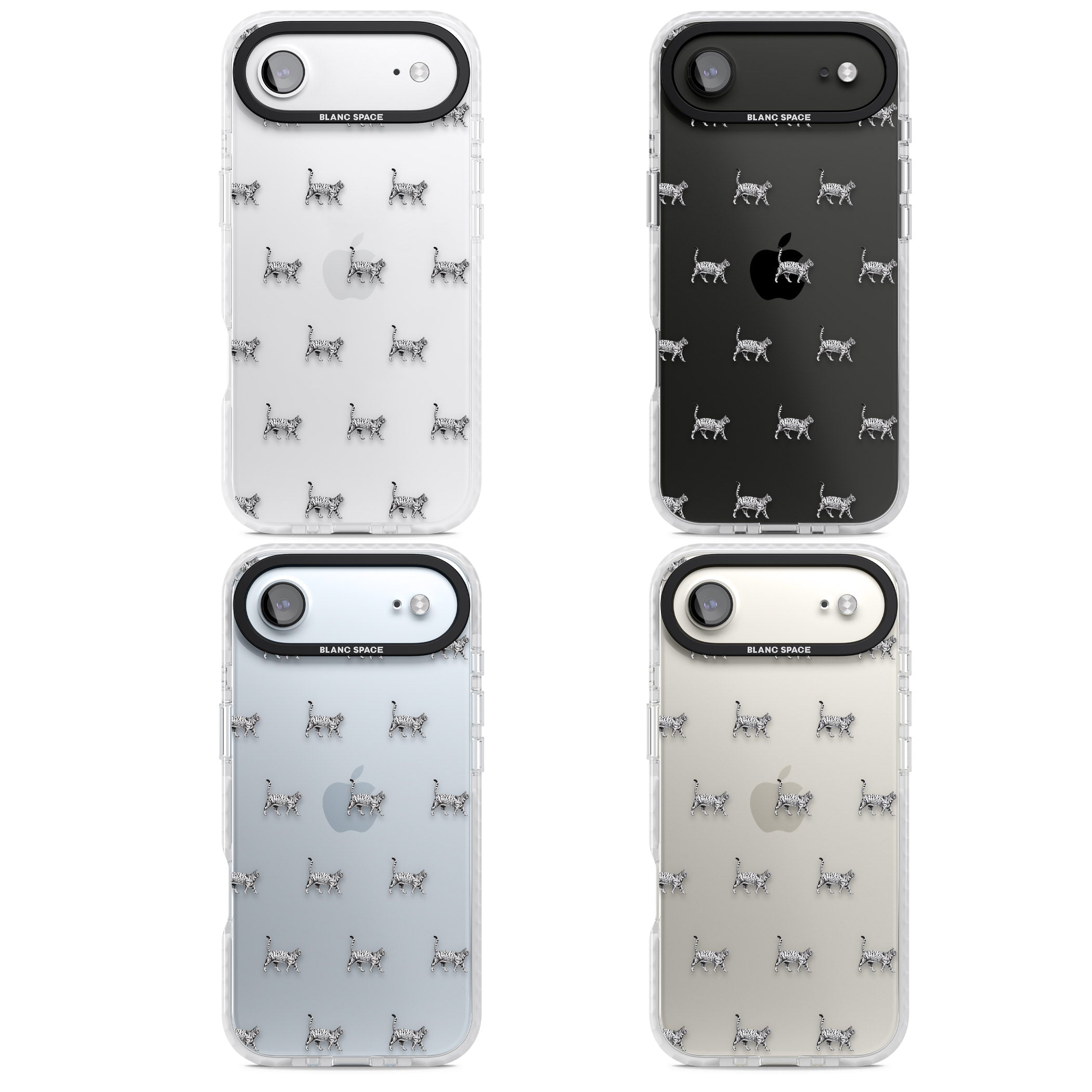 British Shorthair Cat Pattern iPhone 17 Air Impact Clear Phone Case APT Impact Protection