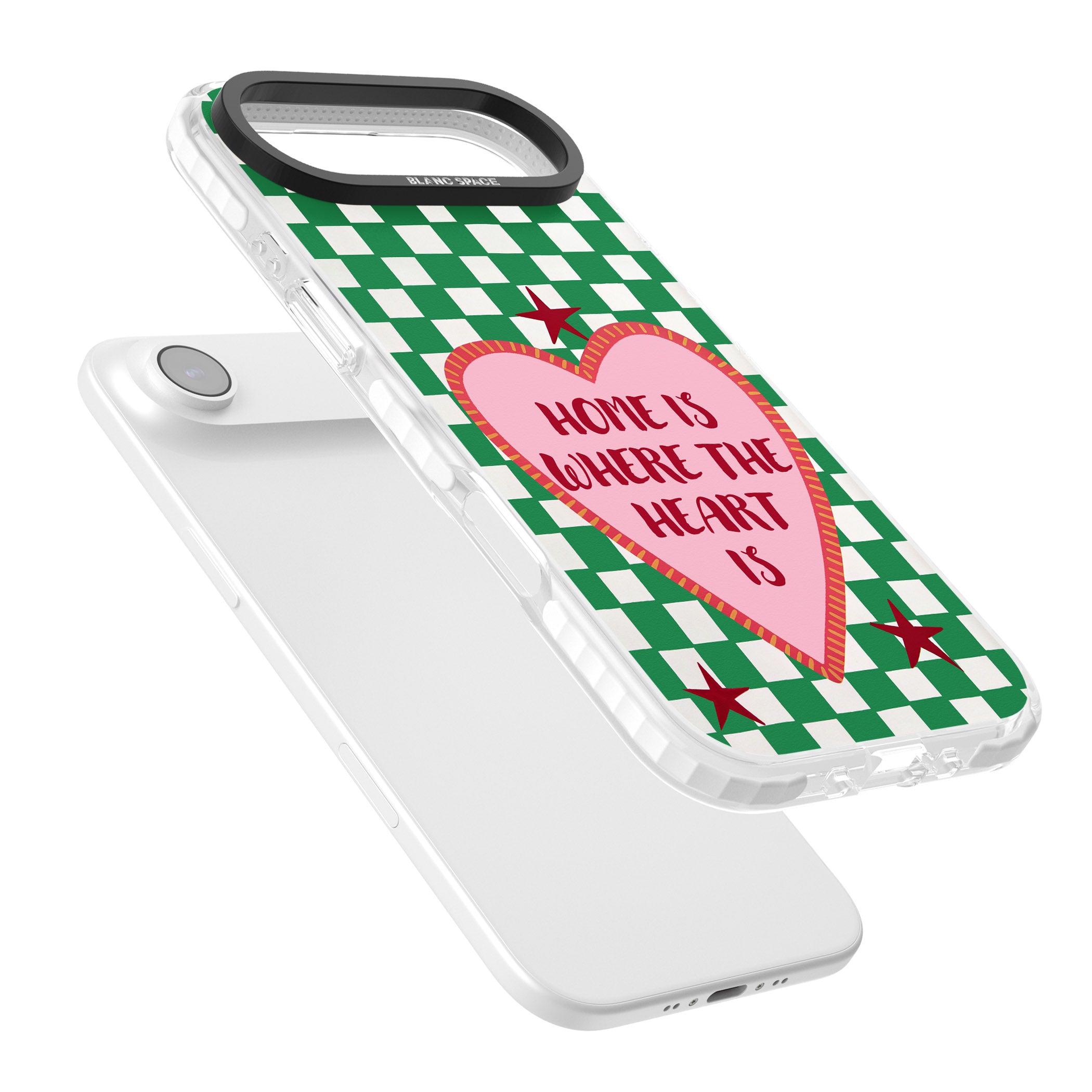 Home Is Where The Heart Is iPhone 17 Air Impact Clear Phone Case Colours