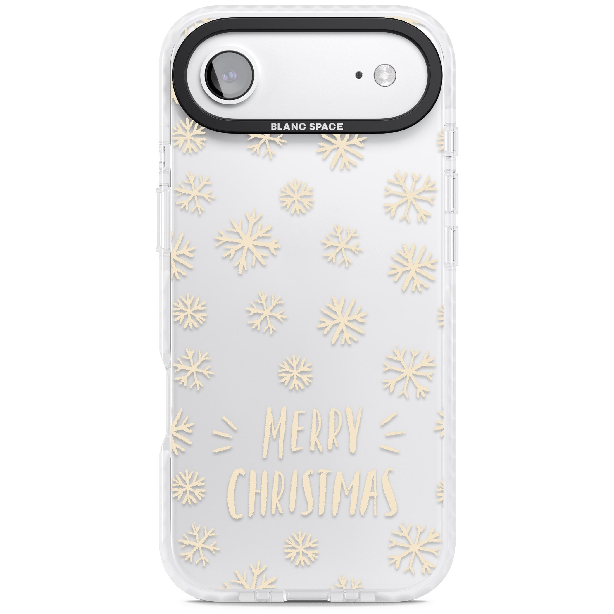 Christmas Snowflake Pattern iPhone 17 Air Impact Clear Phone Case