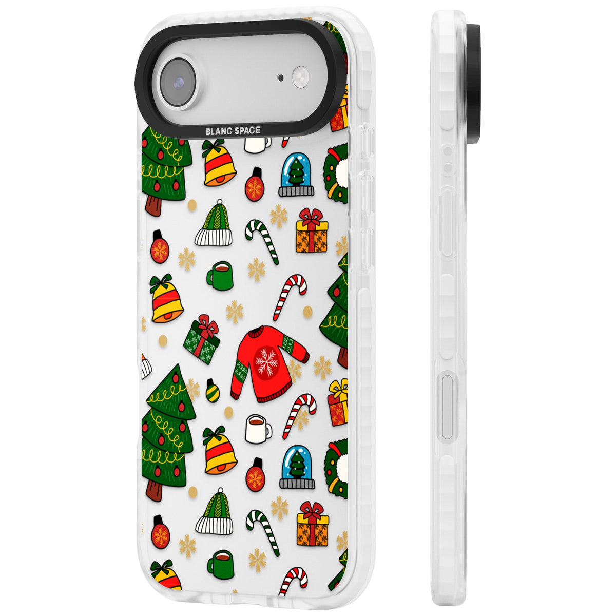 Holiday Medley iPhone Air Impact Clear Phone Case side
