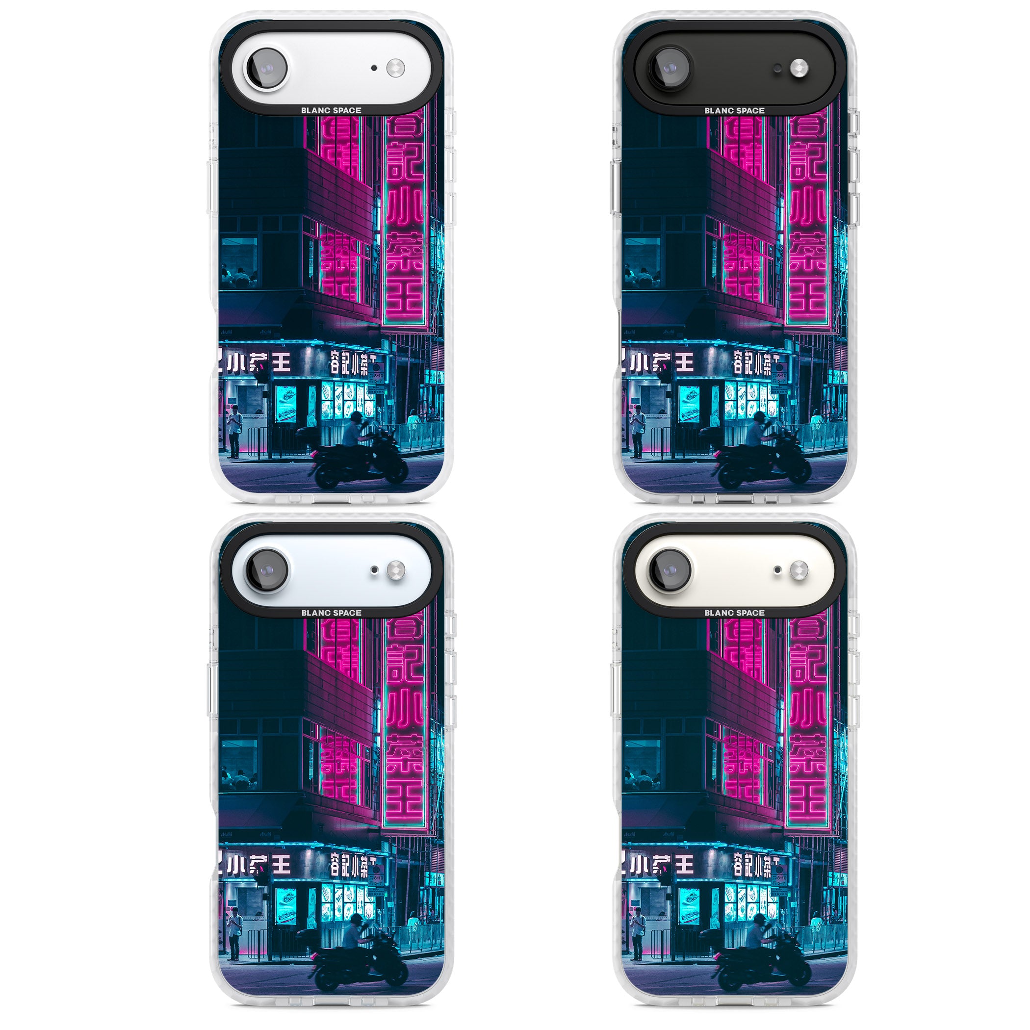 Neon City Ride iPhone 17 Air Impact Clear Phone Case APT Impact Protection