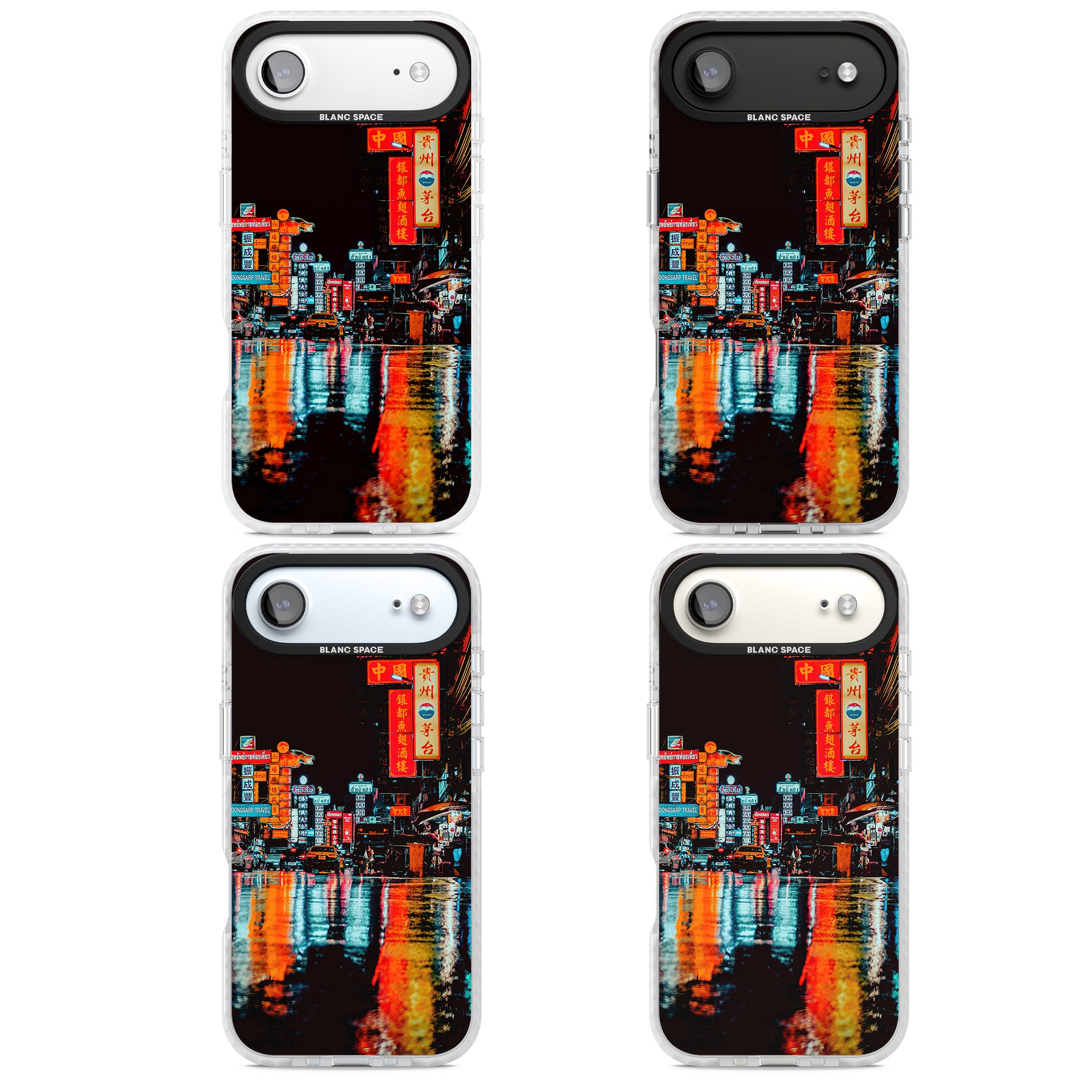 Neon City iPhone 17 Air Impact Clear Phone Case APT Impact Protection