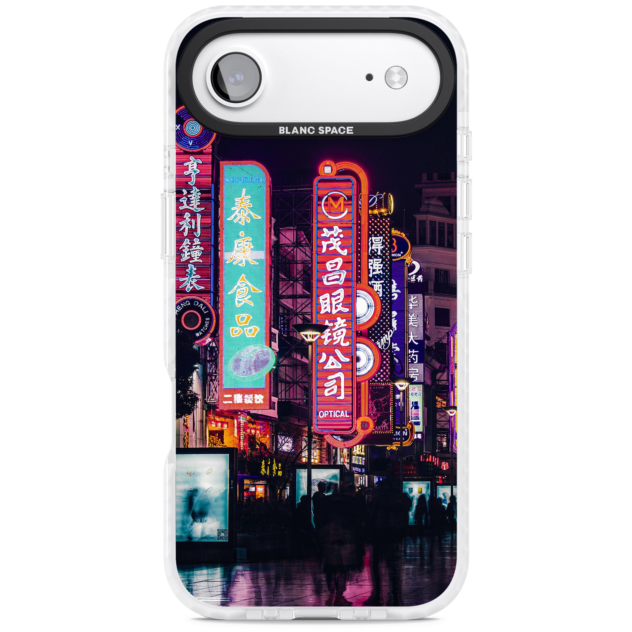 Neon Streets iPhone 17 Air Impact Clear Phone Case