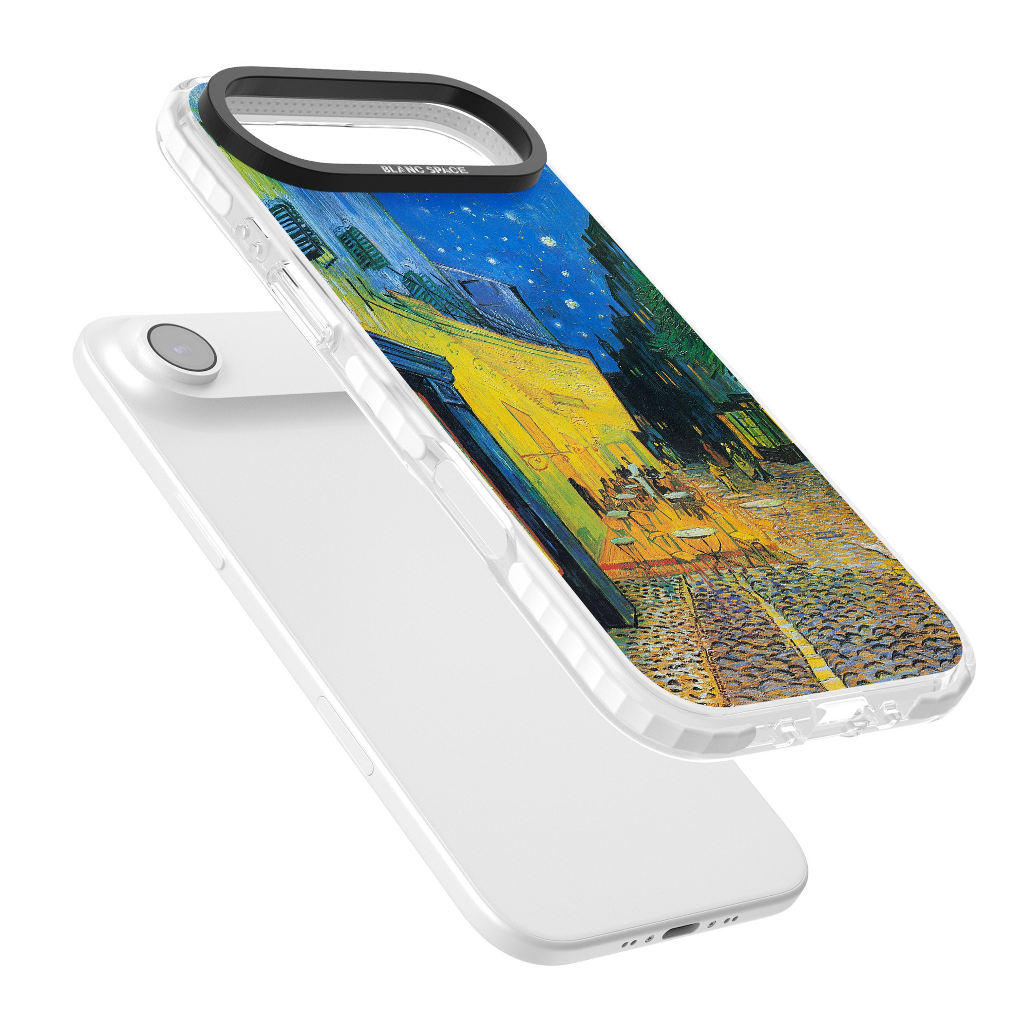 Café Terrace At Night iPhone 17 Air Impact Clear Phone Case Colours