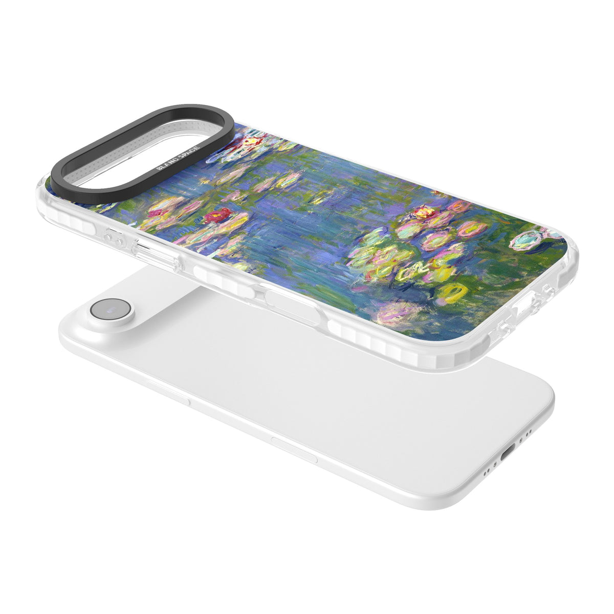 Water Lilies II iPhone Air Impact Clear Phone Case angled