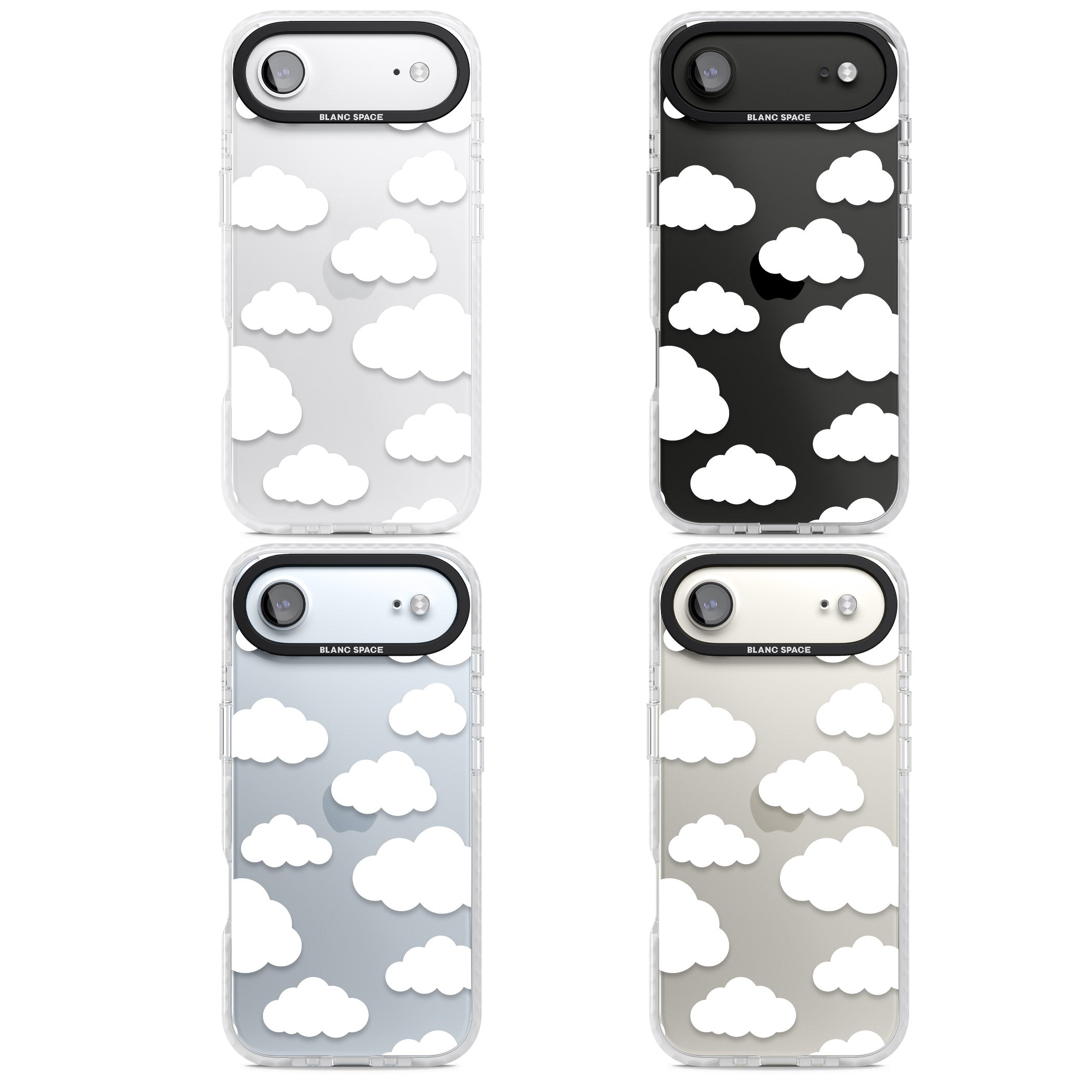 Cloud Pattern iPhone 17 Air Impact Clear Phone Case APT Impact Protection