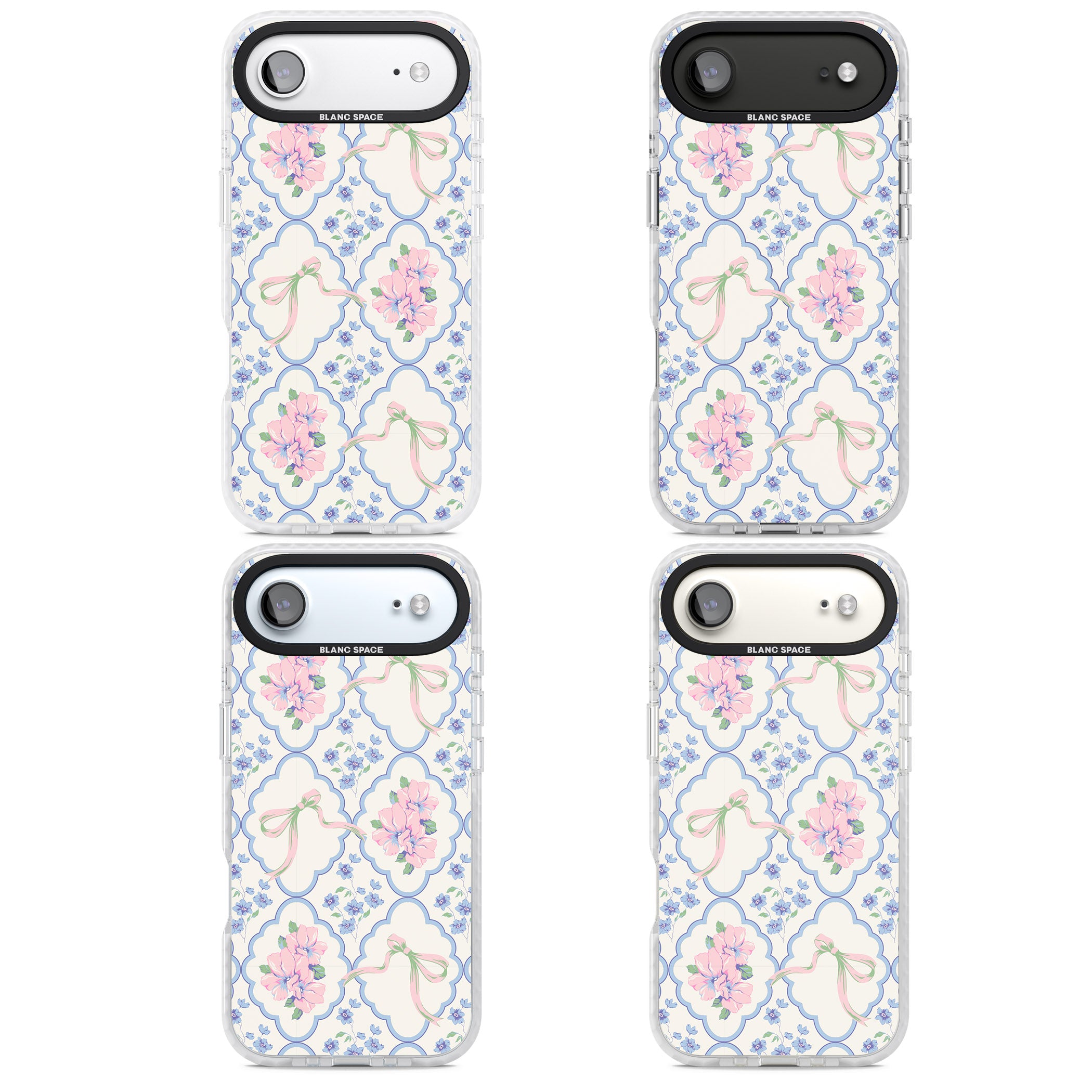 Coquette Flowers & Bows iPhone 17 Air Impact Clear Phone Case APT Impact Protection