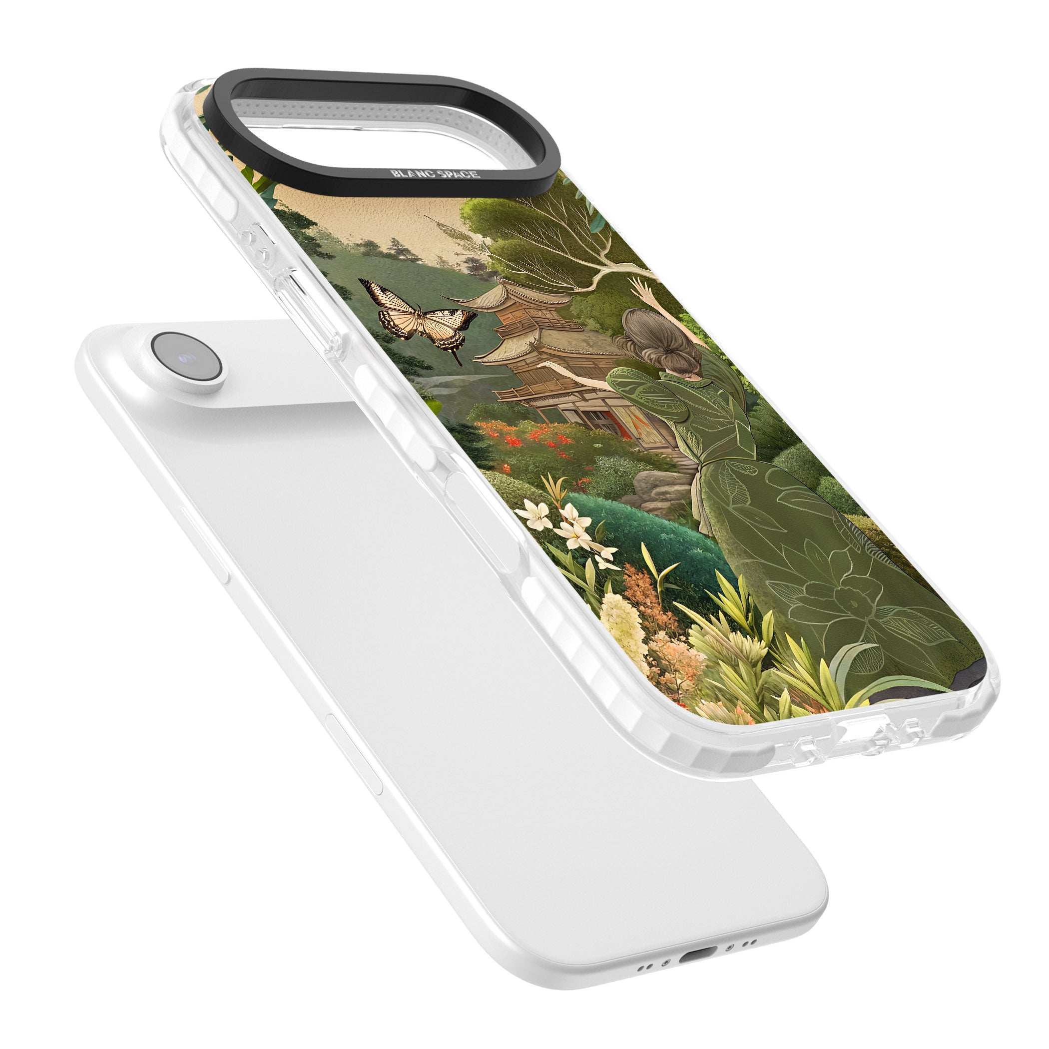 Japanese Nature iPhone 17 Air Impact Clear Phone Case Colours