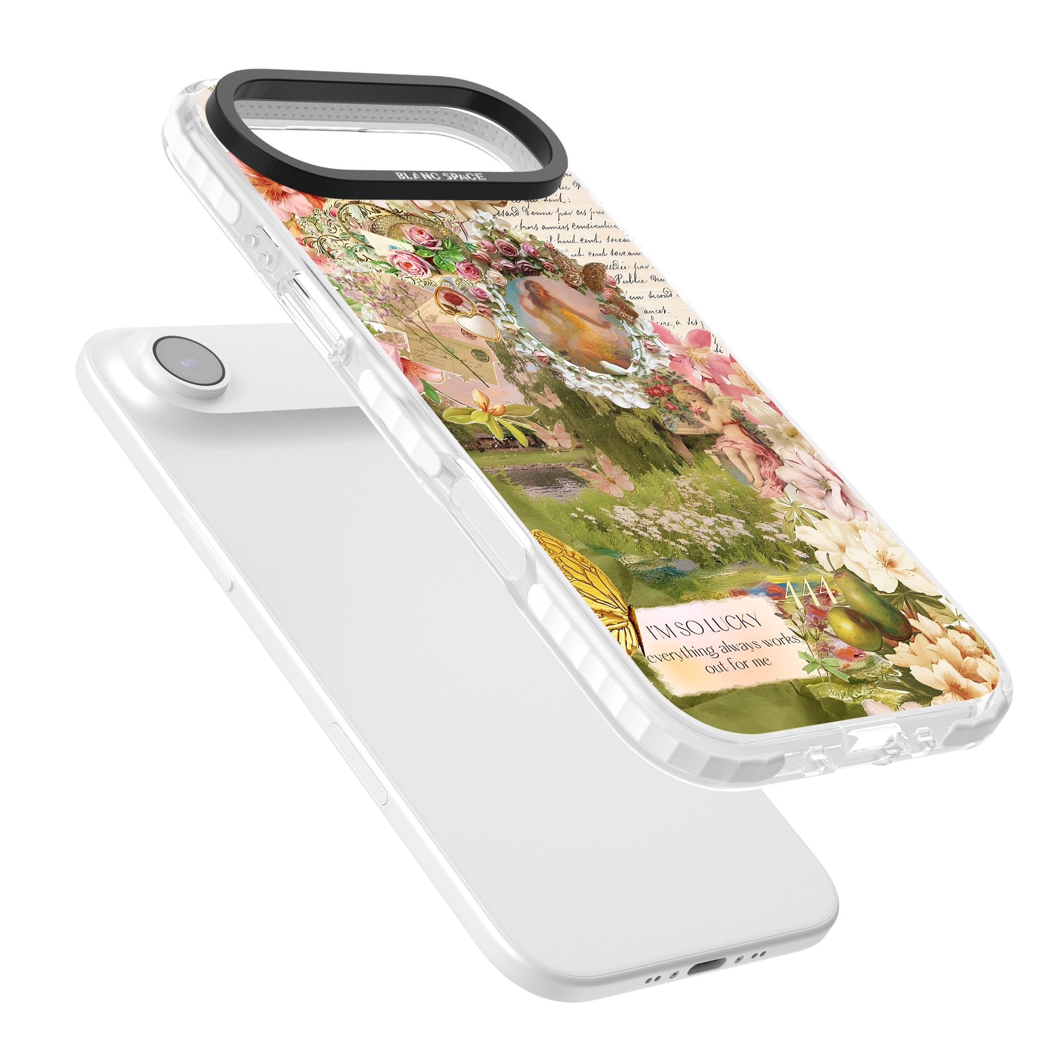 Nature in Pink iPhone 17 Air Impact Clear Phone Case Colours