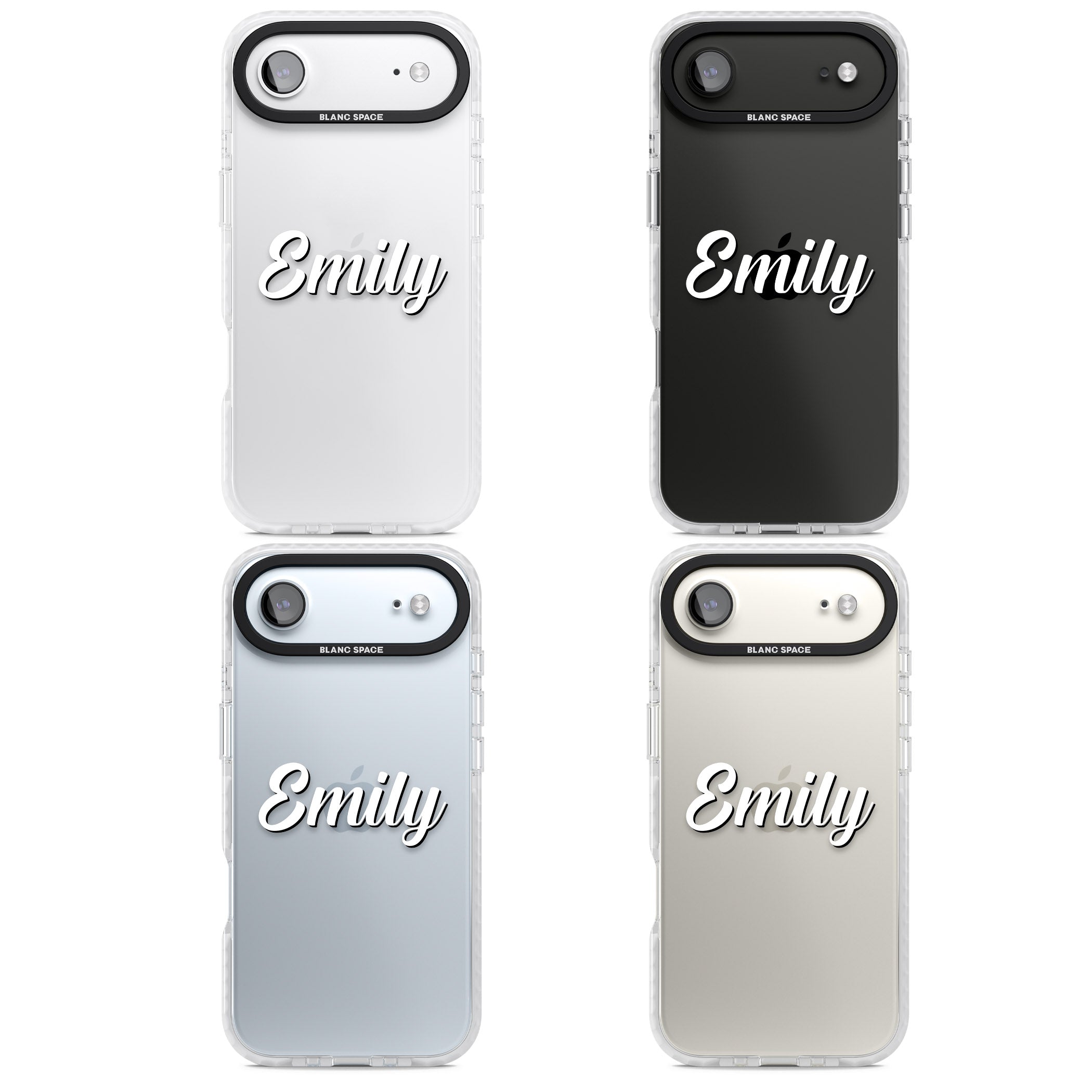 Personalised Cute Name iPhone 17 Air Impact Clear Phone Case APT Impact Protection
