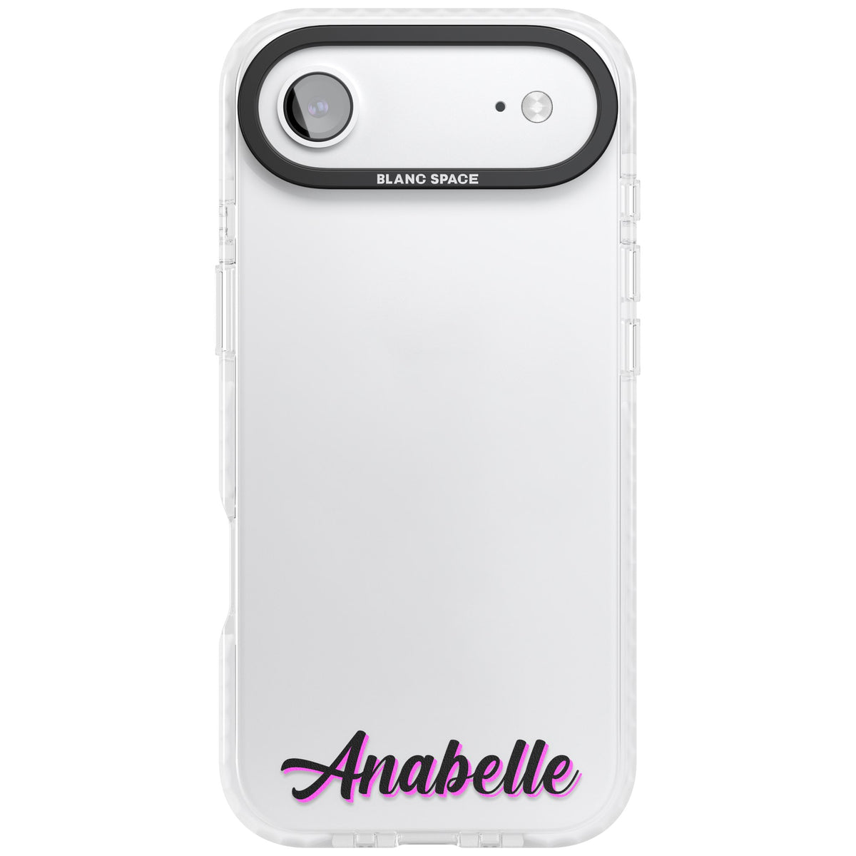 Personalised Cute Bottom Name iPhone Air Impact Clear Phone Case front