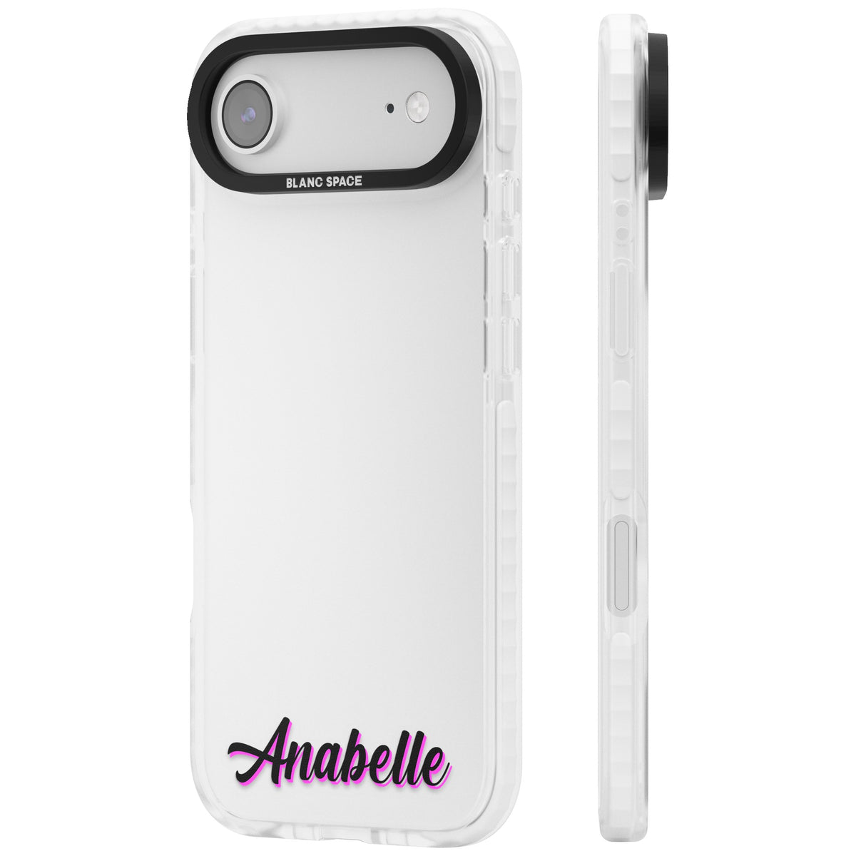 Personalised Cute Bottom Name iPhone Air Impact Clear Phone Case side