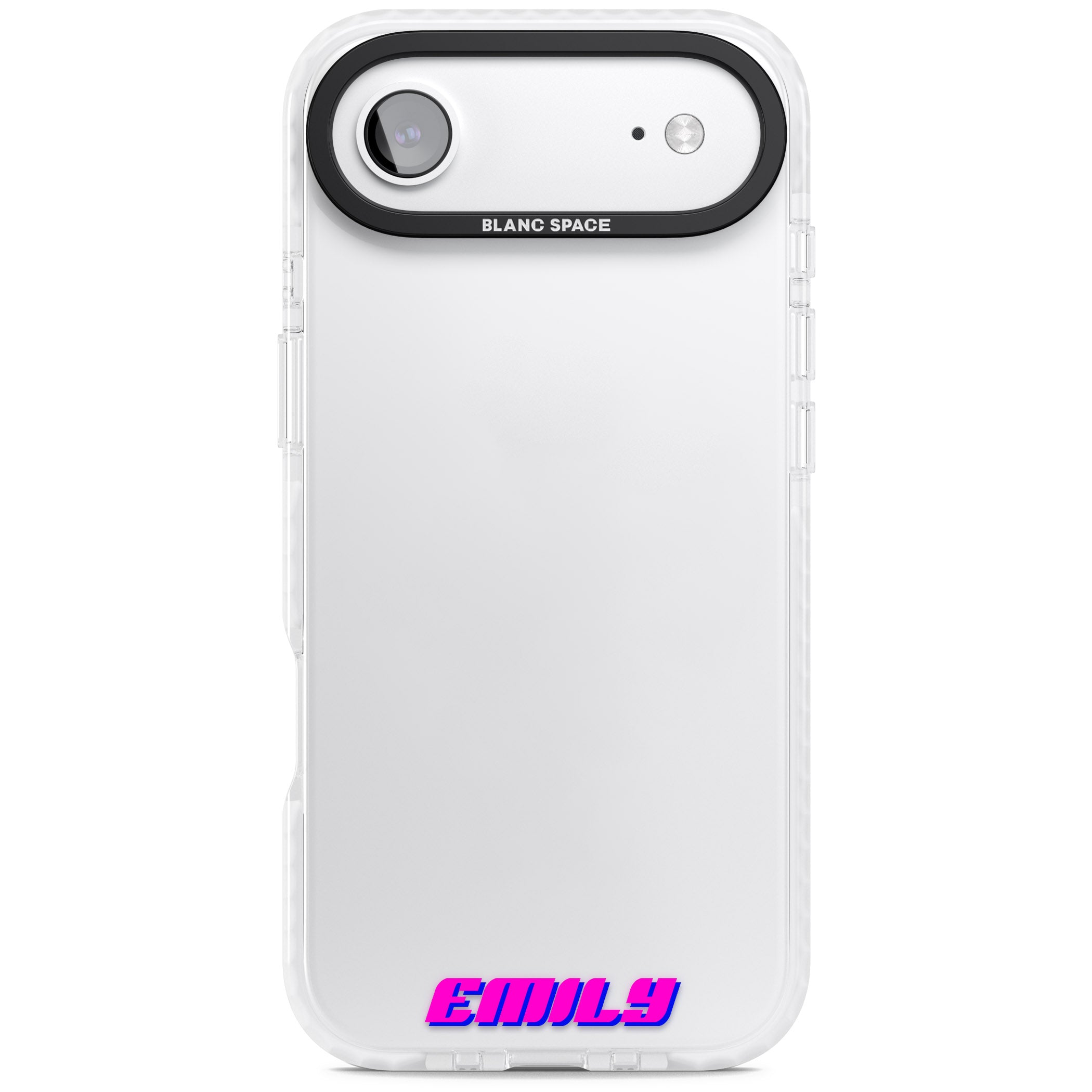Personalised Cool Bottom Name iPhone 17 Air Impact Clear Phone Case