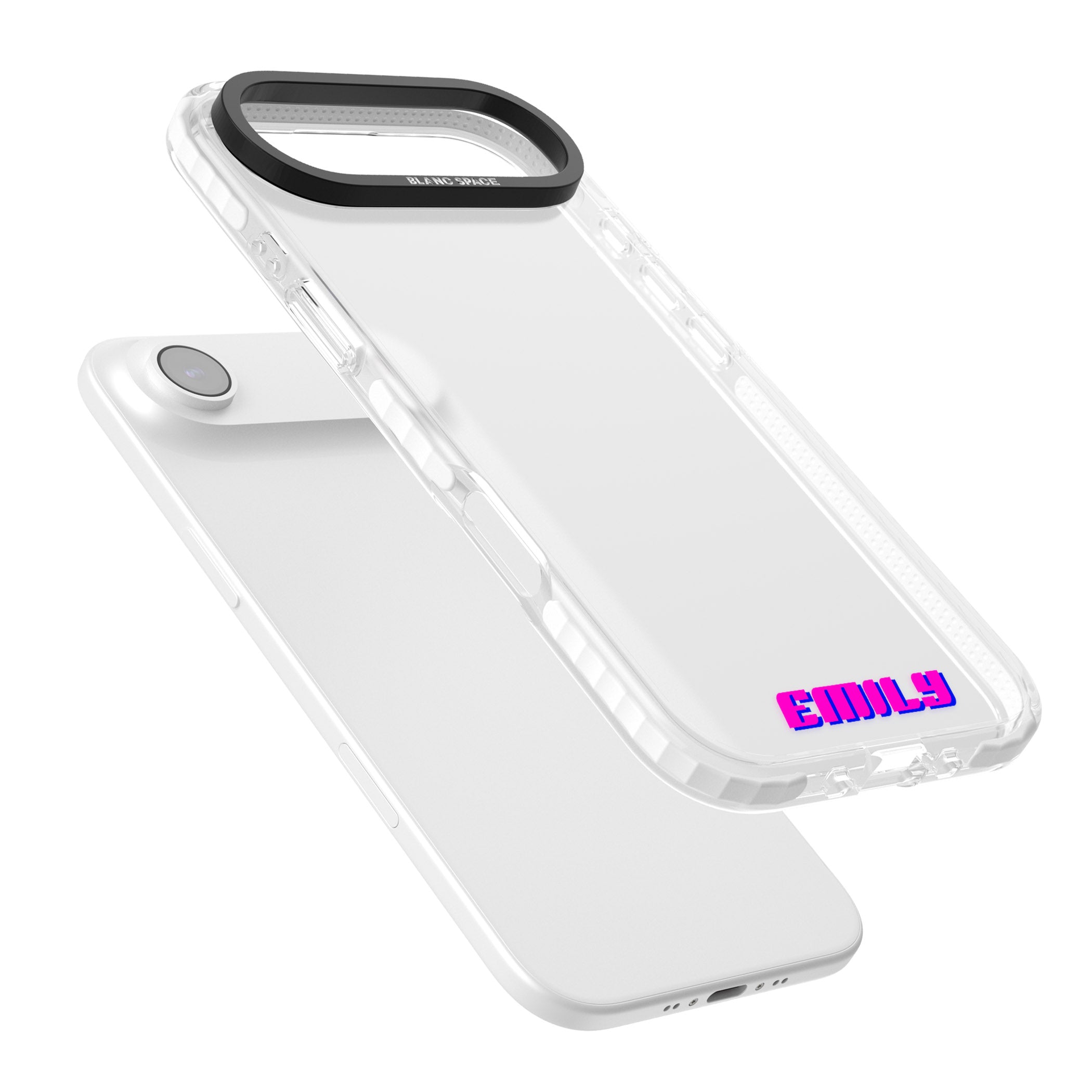 Personalised Cool Bottom Name iPhone 17 Air Impact Clear Phone Case Colours