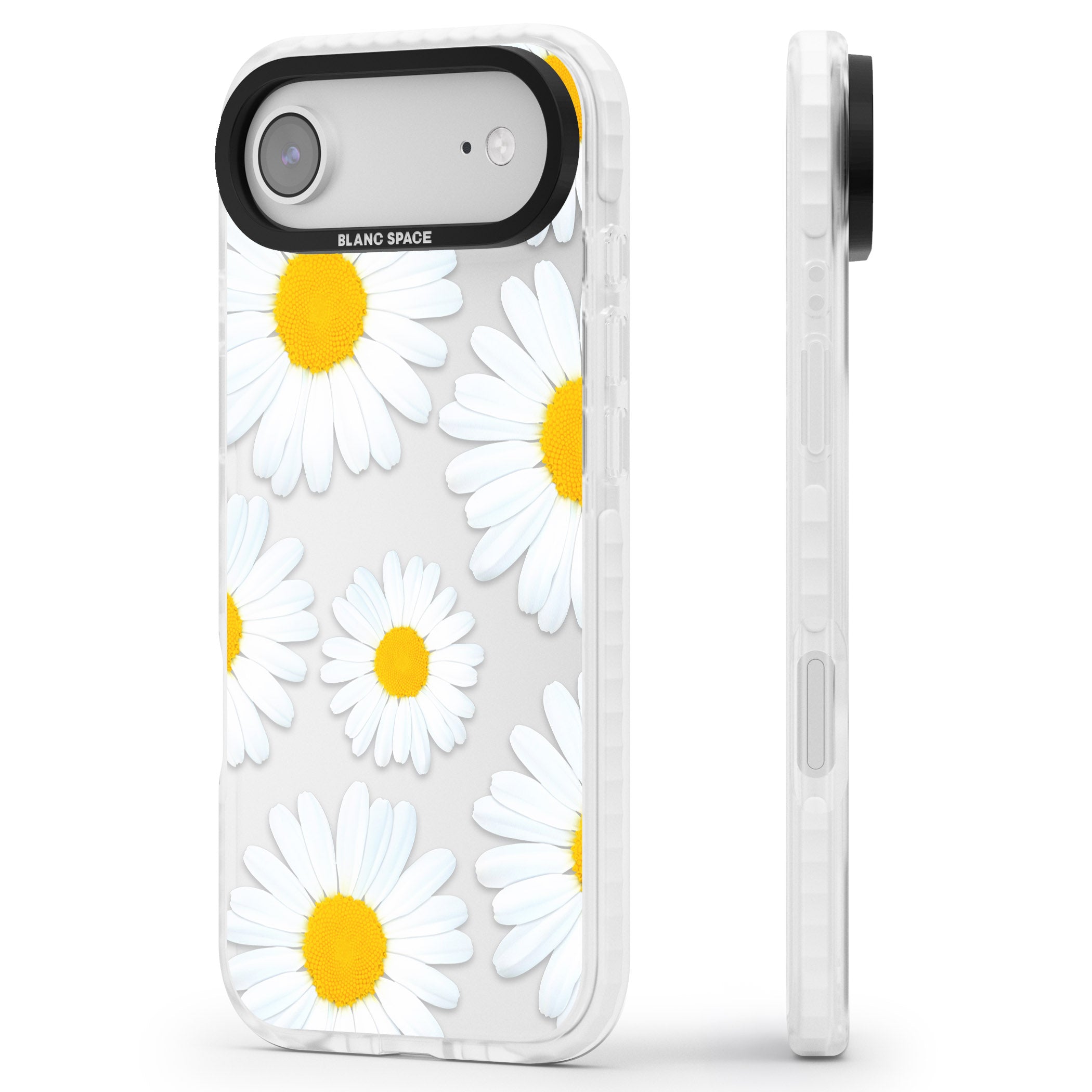 Summer Daisy iPhone 17 Air Impact Clear Phone Case Side Profile