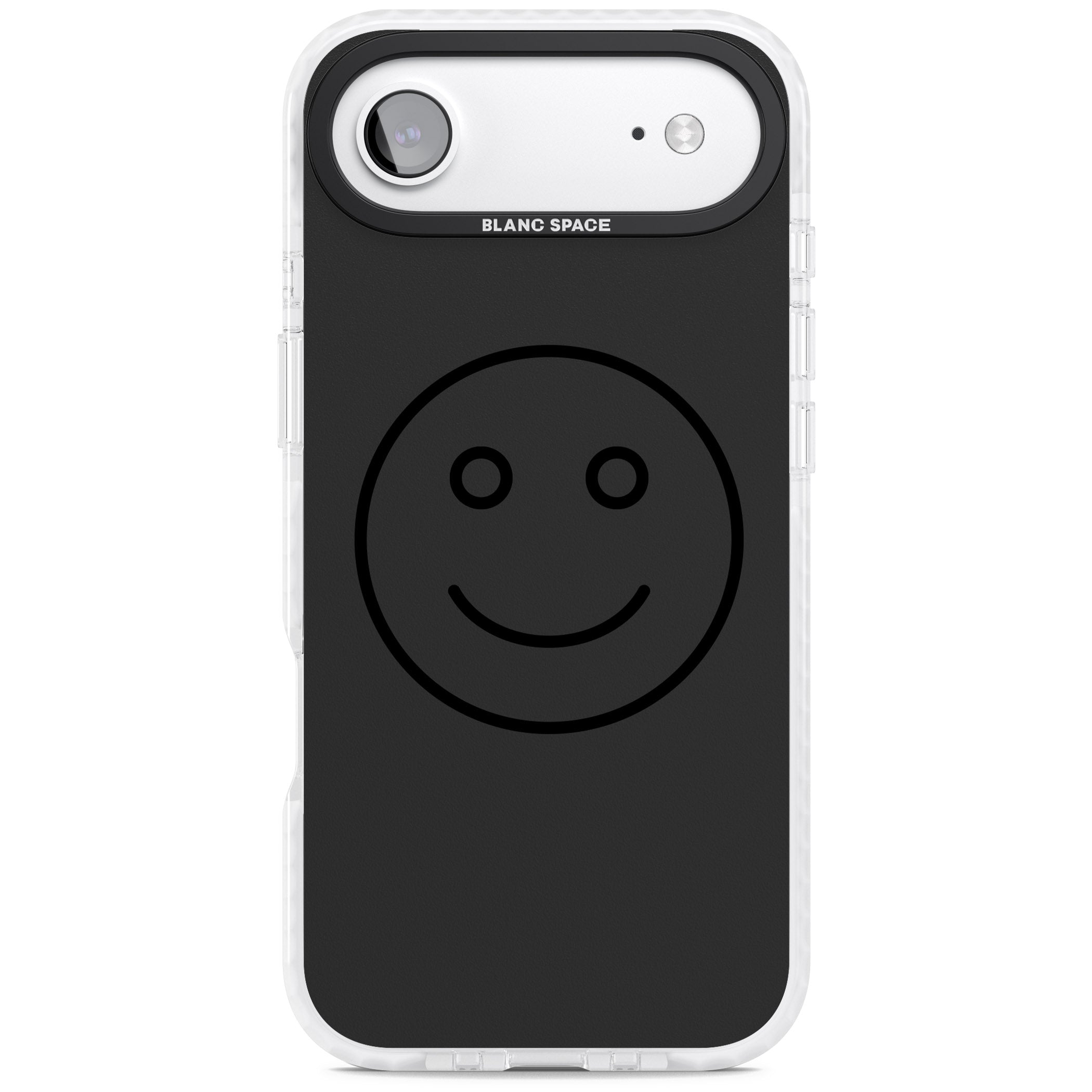 Dark Smiley Face iPhone 17 Air Impact Clear Phone Case