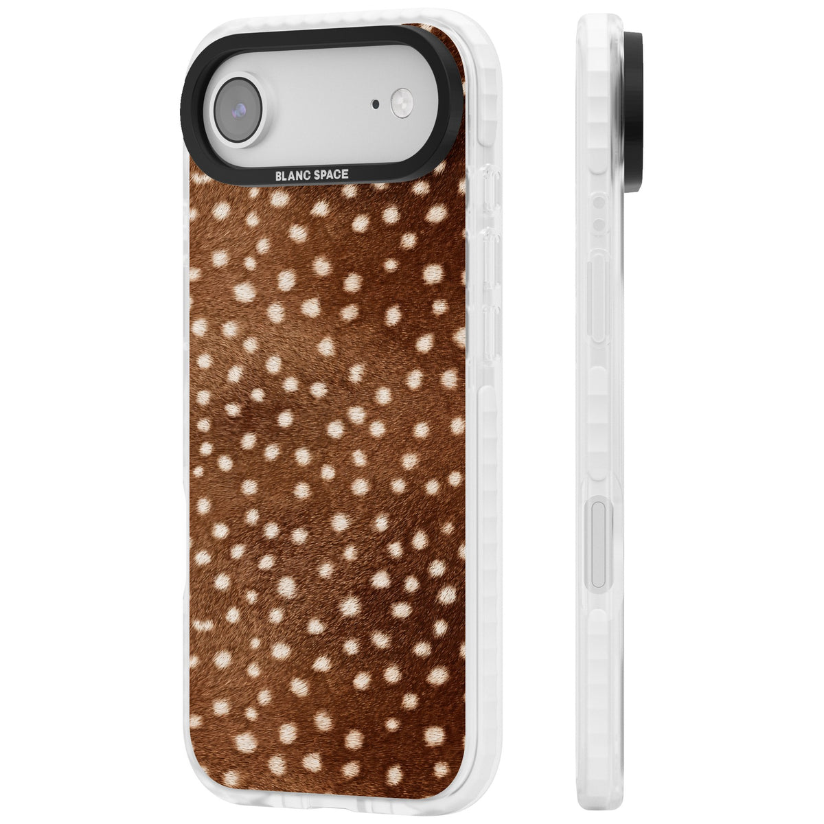Deer Print iPhone Air Impact Clear Phone Case side