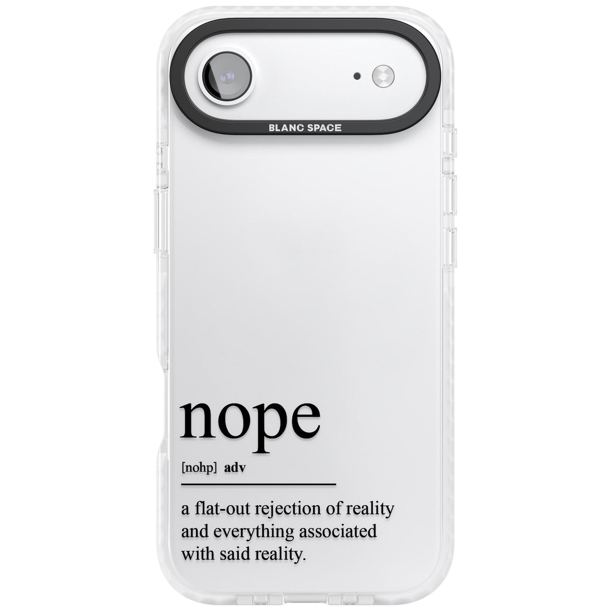 Nope iPhone Air Impact Clear Phone Case front