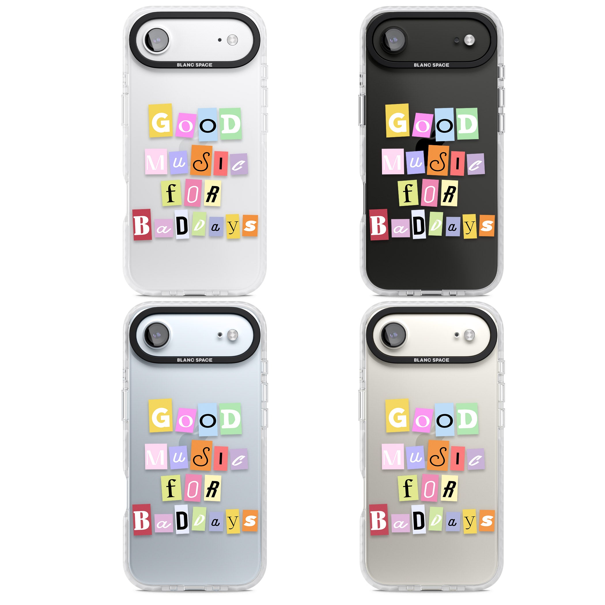 Good Music For Bad Days iPhone 17 Air Impact Clear Phone Case APT Impact Protection