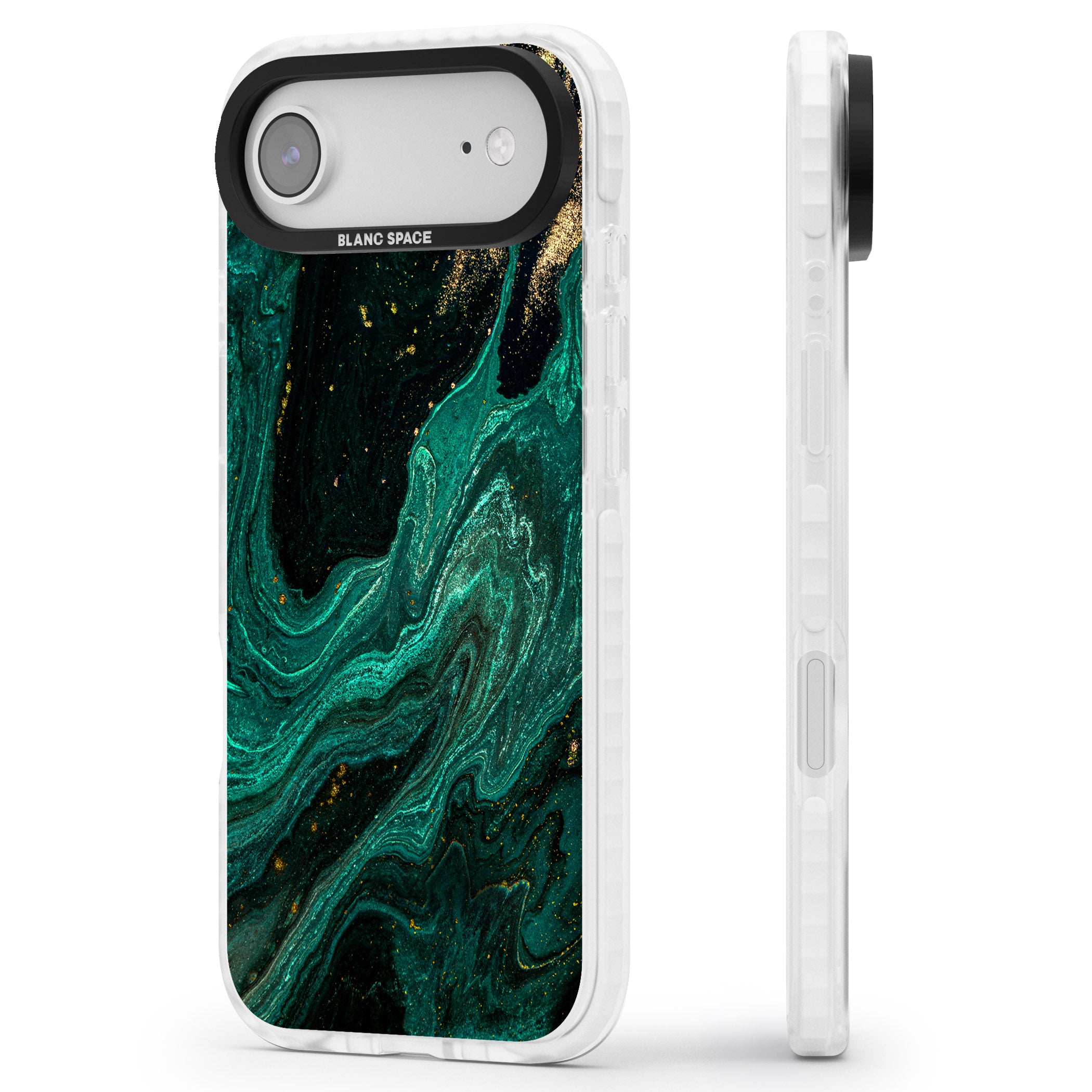 Emerald Lagoon iPhone 17 Air Impact Clear Phone Case Side Profile