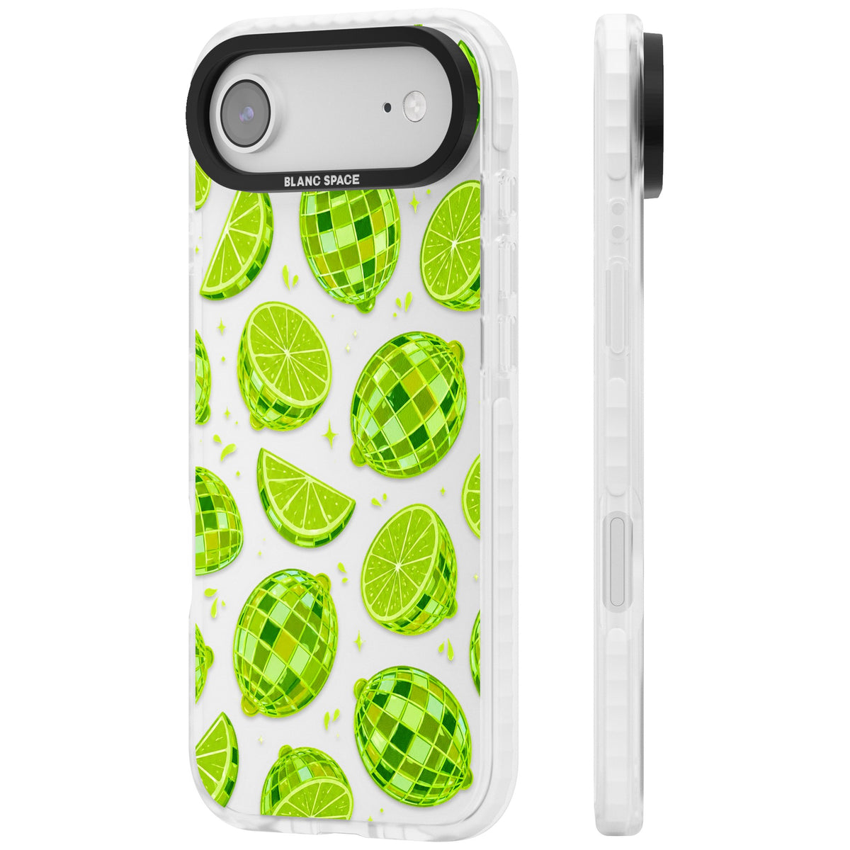Disco Limes iPhone Air Impact Clear Phone Case side