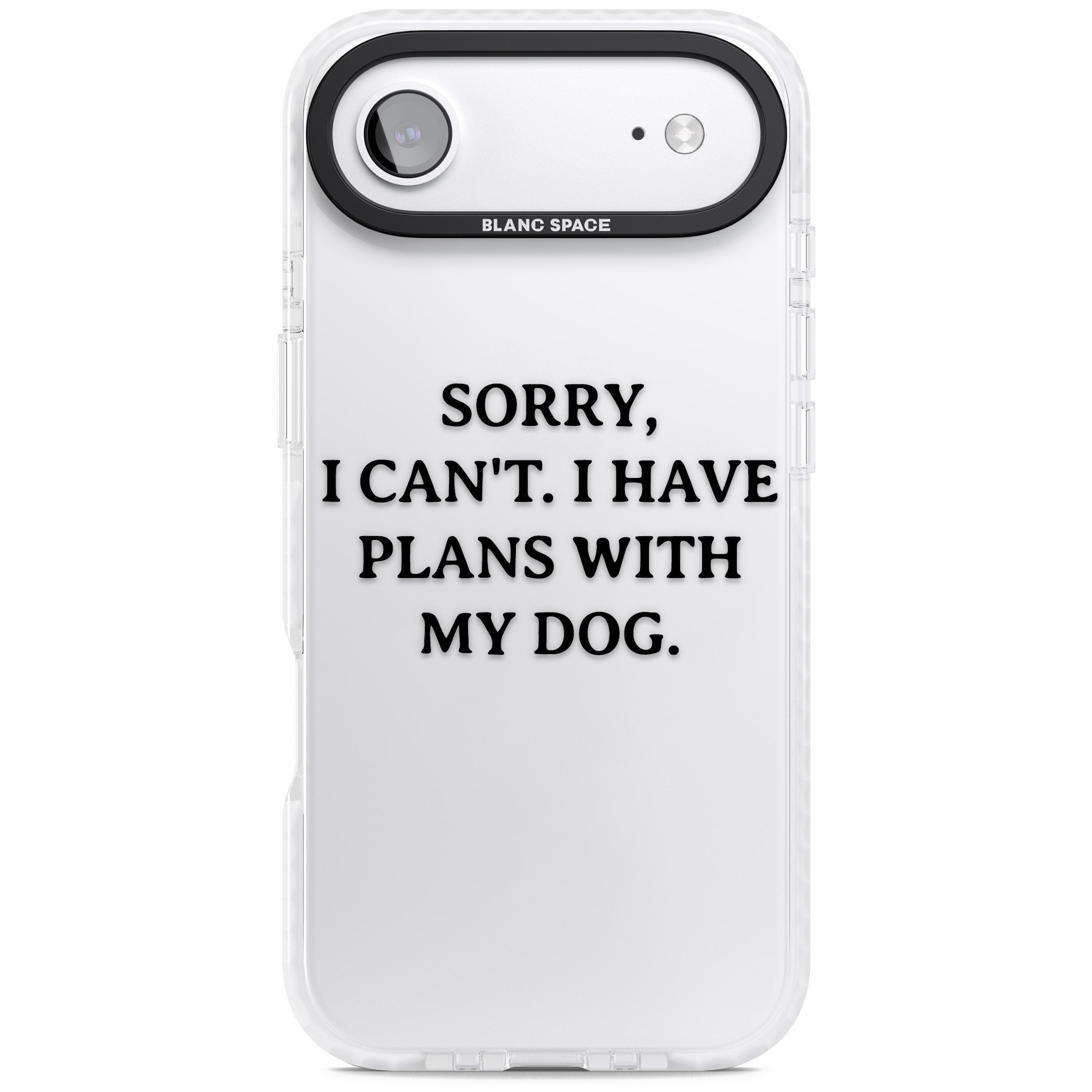 I Have Plans With My Dog iPhone 17 Air Impact Clear Phone Case
