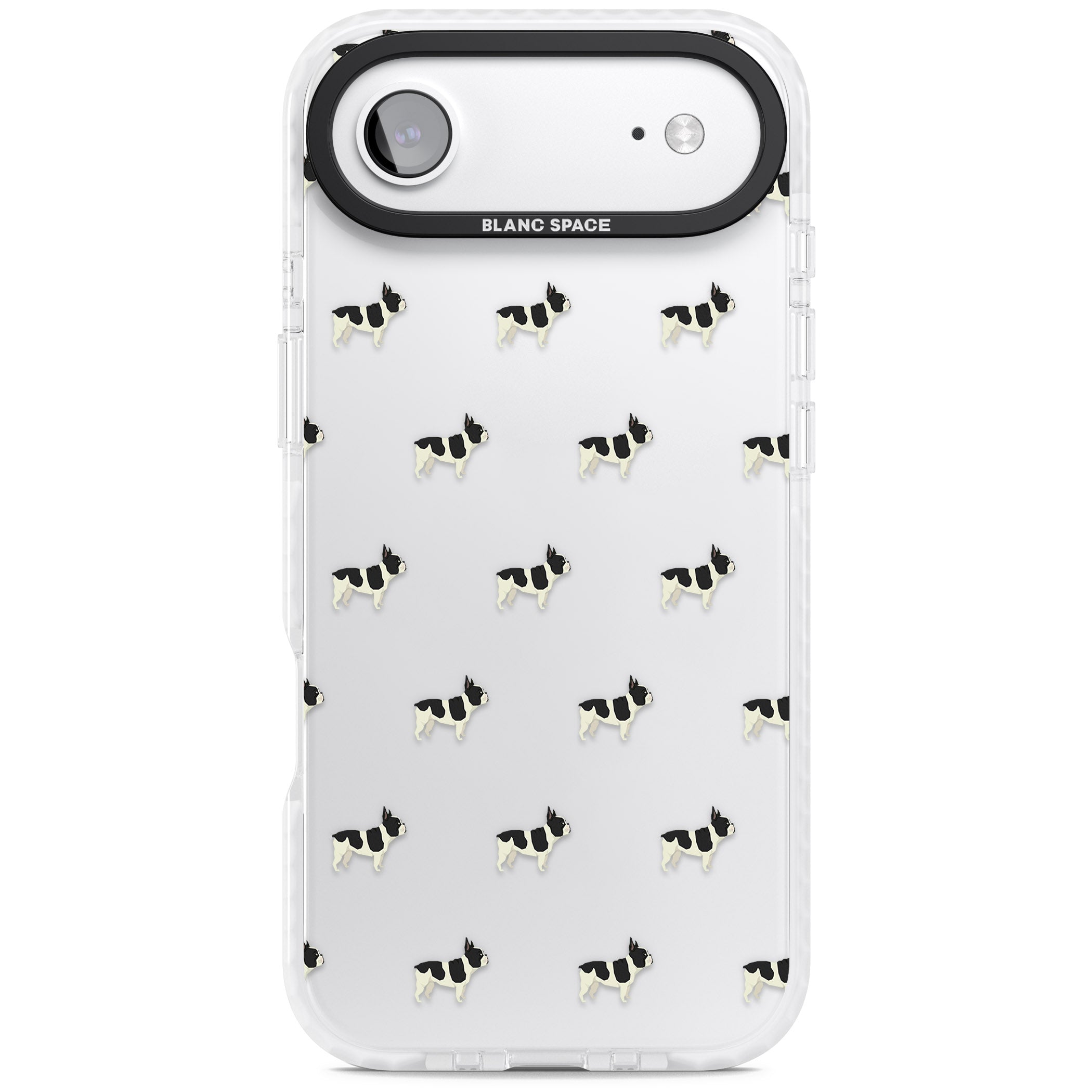 Frenchie Repeat Dog iPhone 17 Air Impact Clear Phone Case