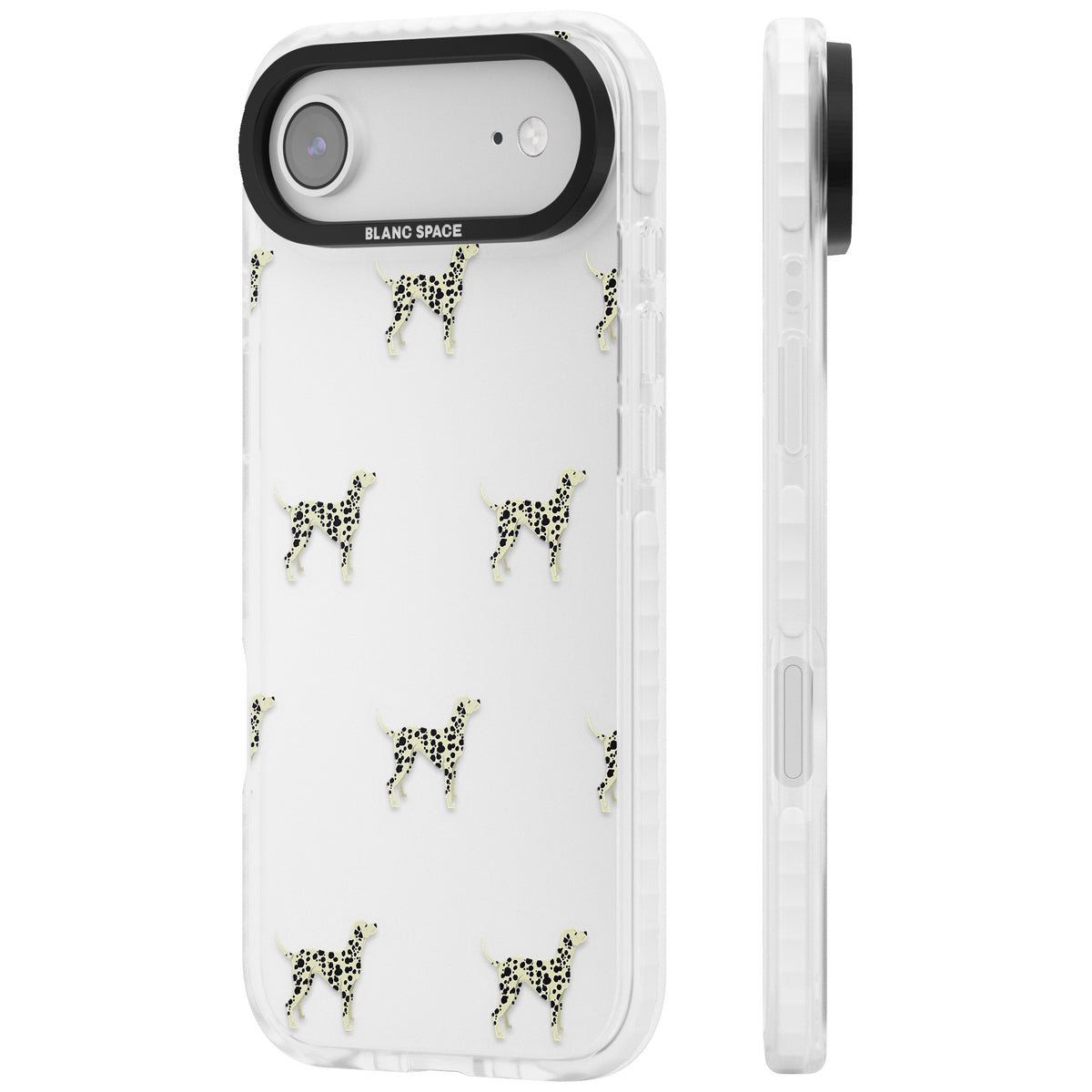 Dalmatian Dog Pattern iPhone Air Impact Clear Phone Case side