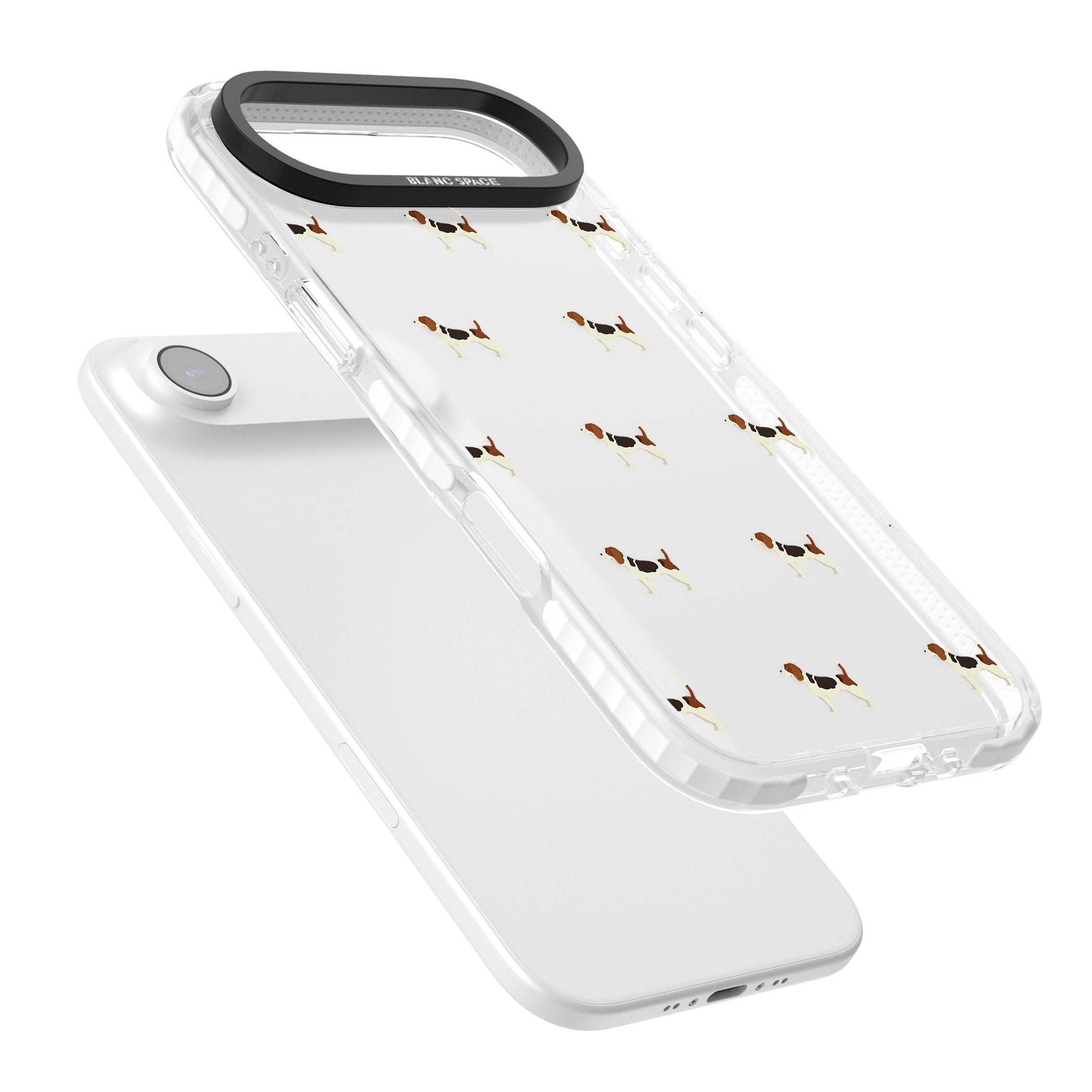Beagle Dog Pattern iPhone 17 Air Impact Clear Phone Case Colours
