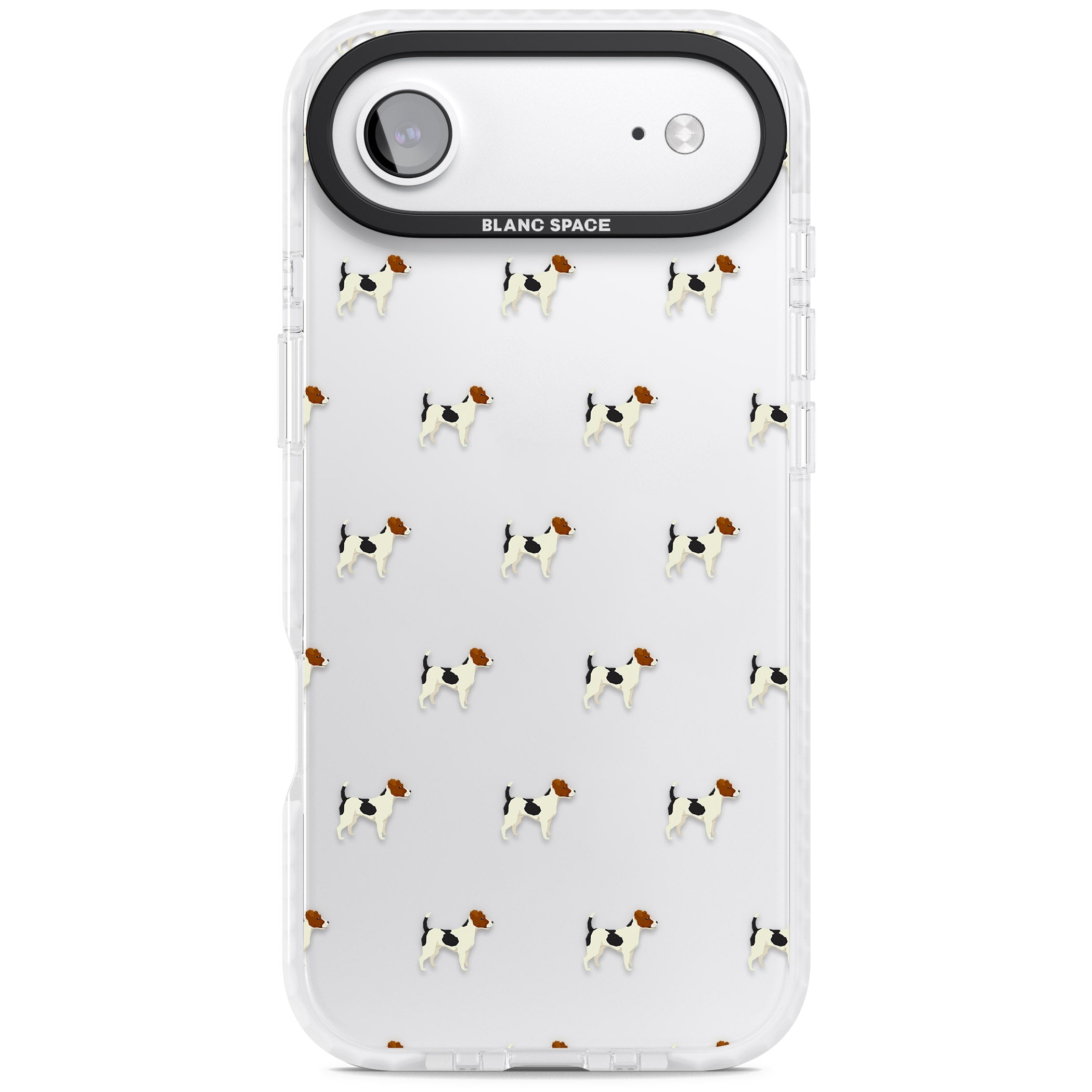 Jack Russell Terrier Pattern iPhone 17 Air Impact Clear Phone Case