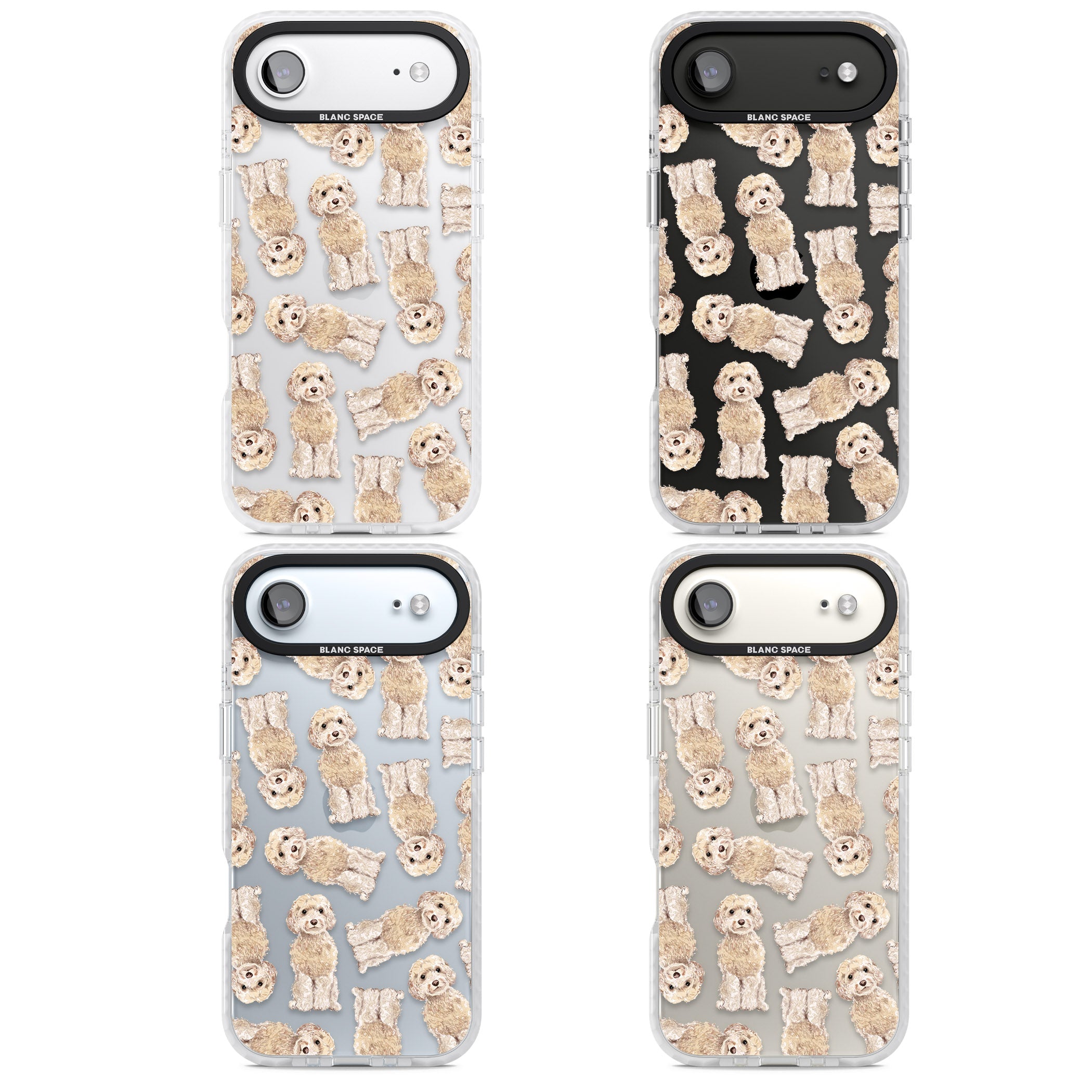 Cockapoo Patterned iPhone 17 Air Impact Clear Phone Case APT Impact Protection