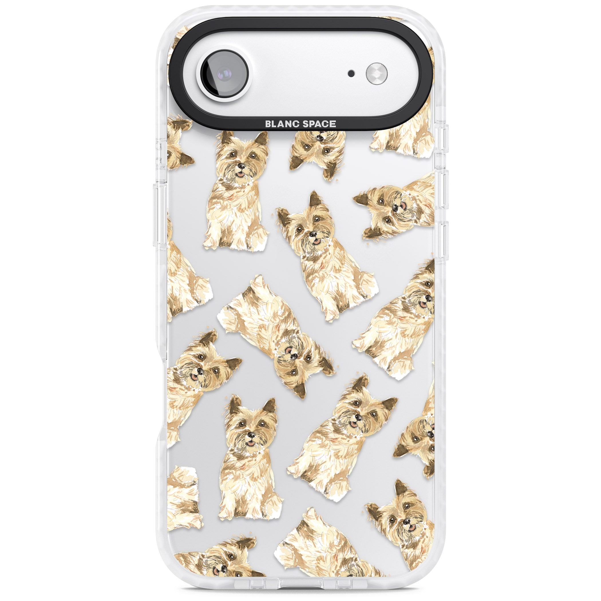 Cairn Terrier Watercolor iPhone 17 Air Impact Clear Phone Case