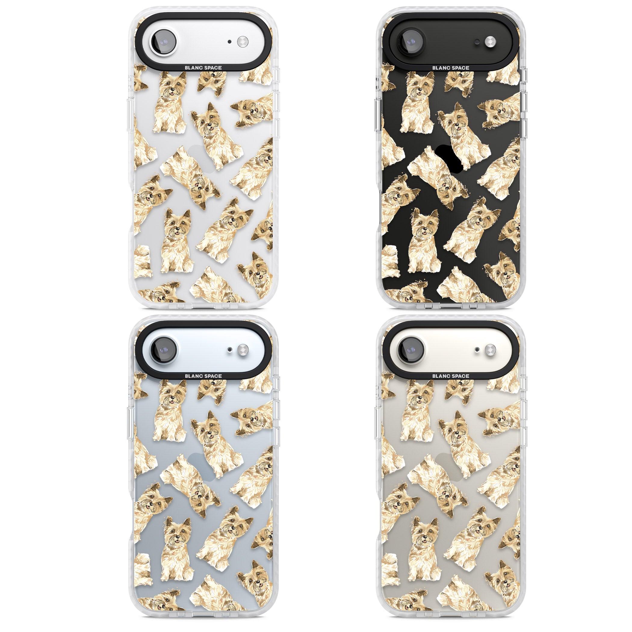 Cairn Terrier Watercolor iPhone 17 Air Impact Clear Phone Case APT Impact Protection