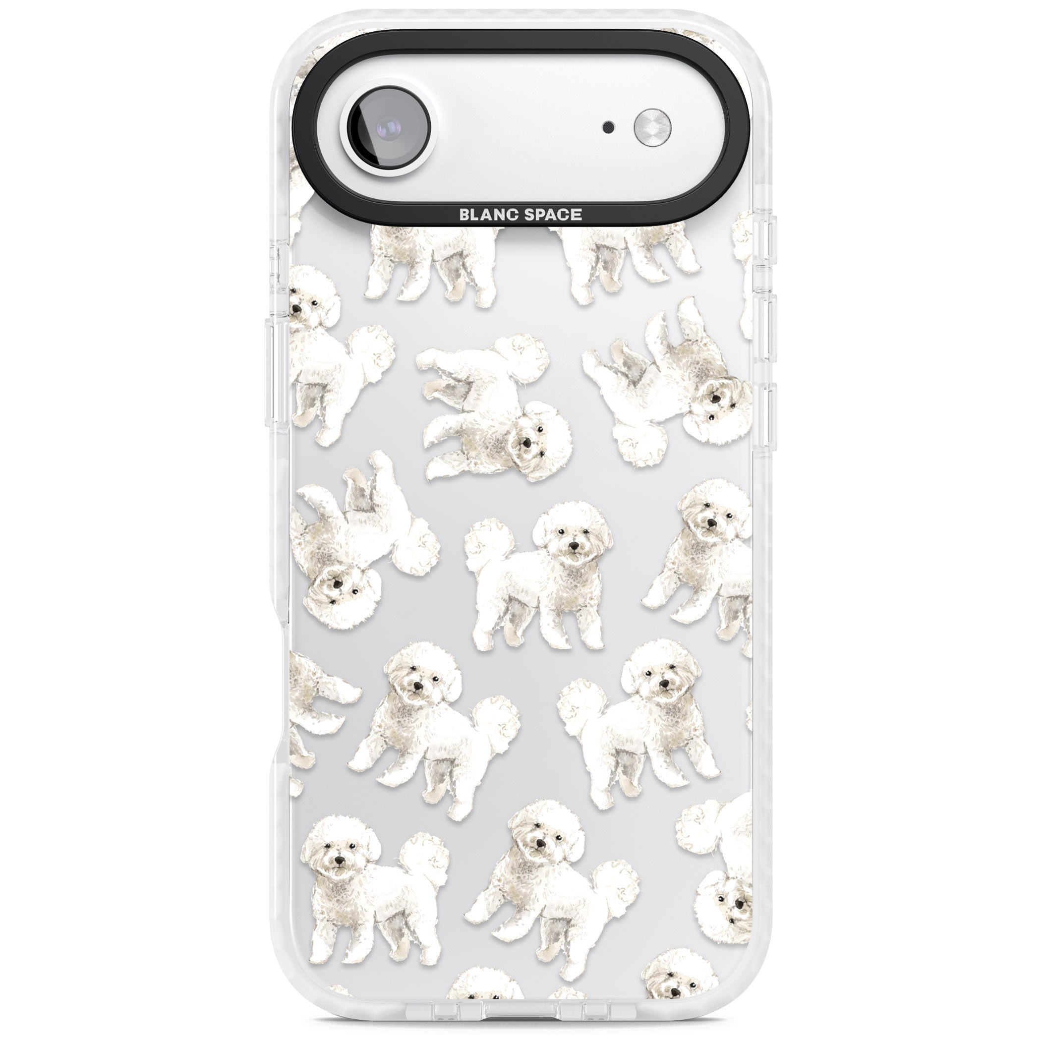Bichon Frise Watercolor iPhone 17 Air Impact Clear Phone Case
