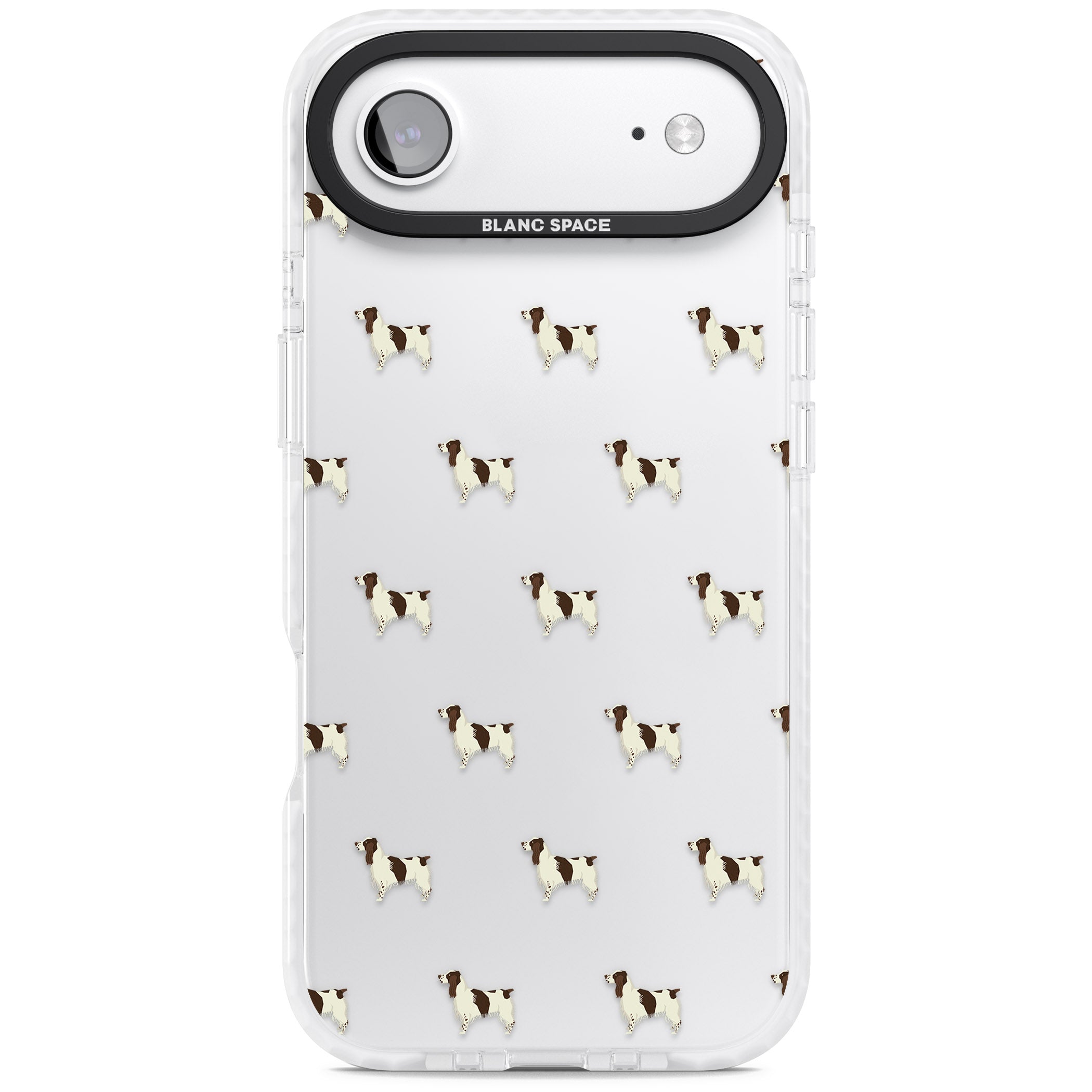 Spaniel Pattern iPhone 17 Air Impact Clear Phone Case