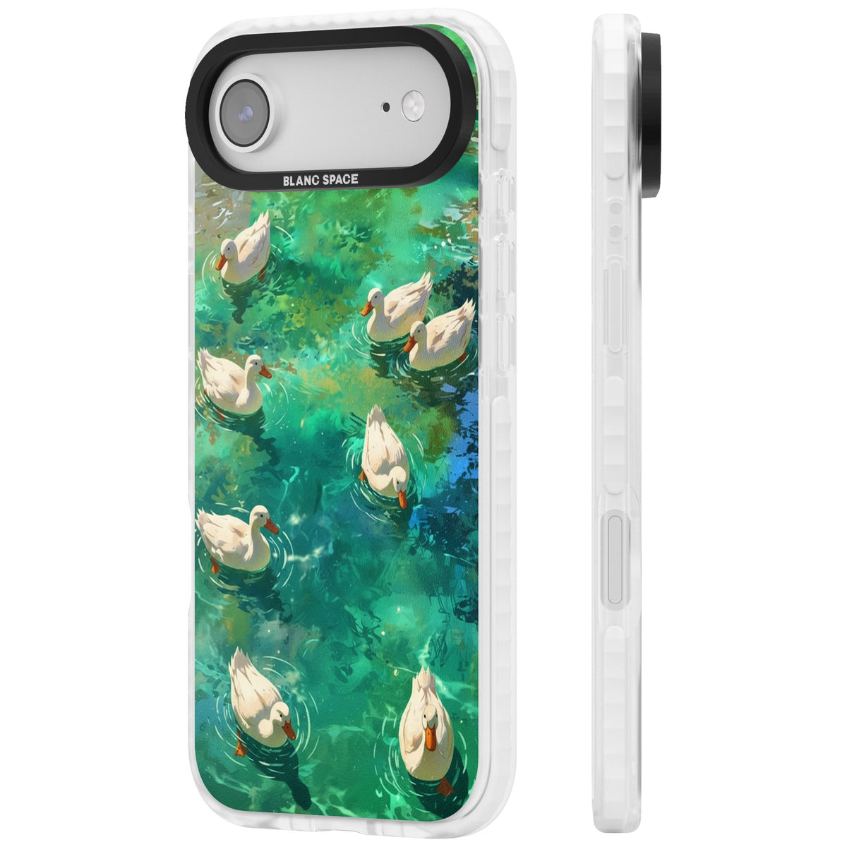 Ducks In The Pond iPhone Air Impact Clear Phone Case side