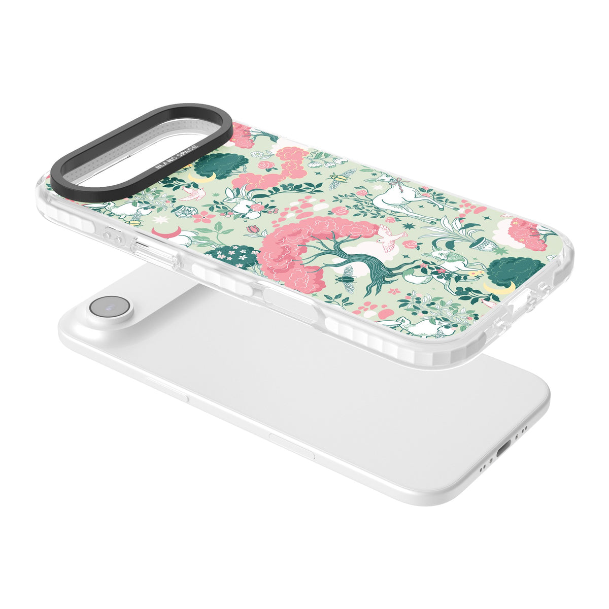 Enchanted Woodland iPhone Air Impact Clear Phone Case angled