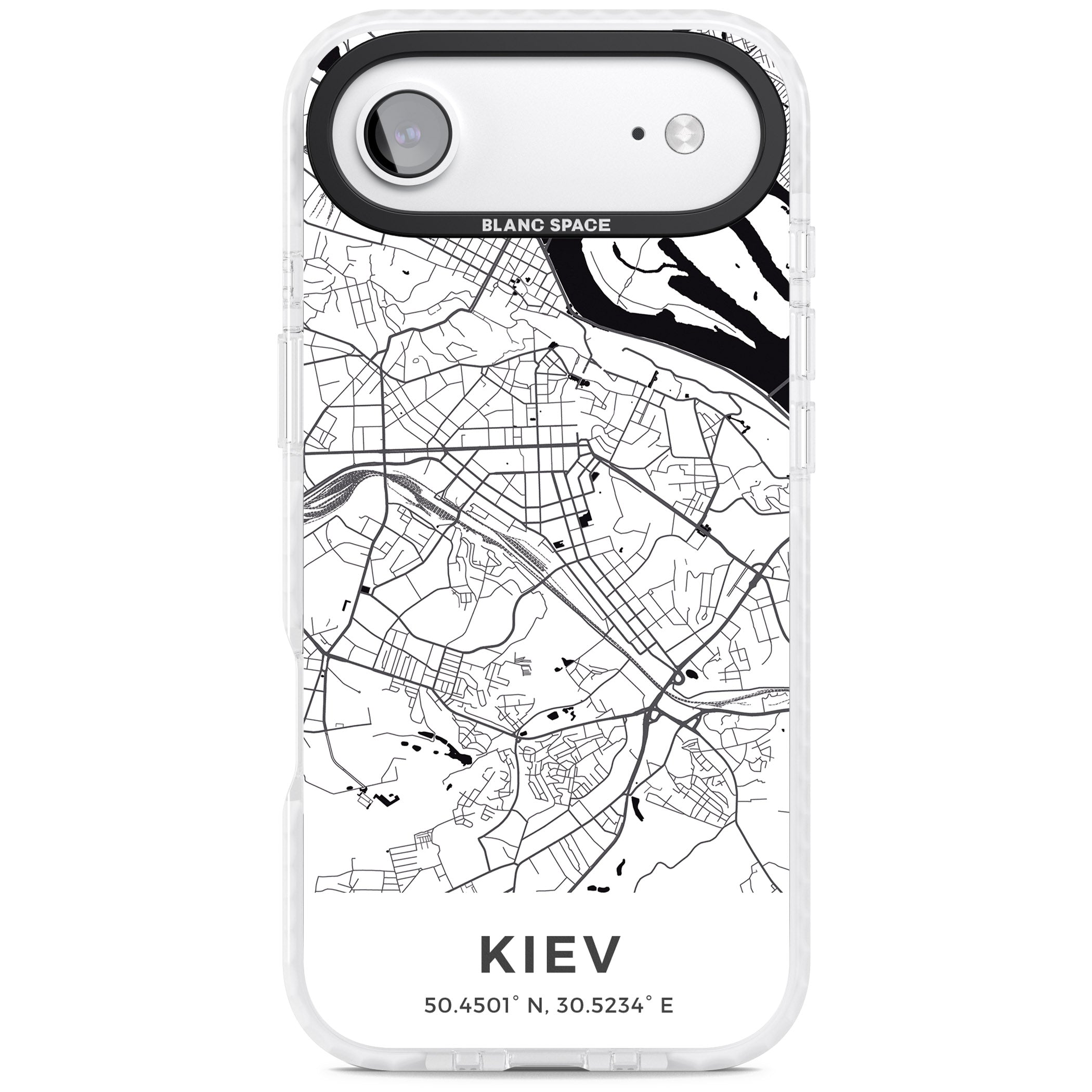 Kiev Map iPhone 17 Air Impact Clear Phone Case
