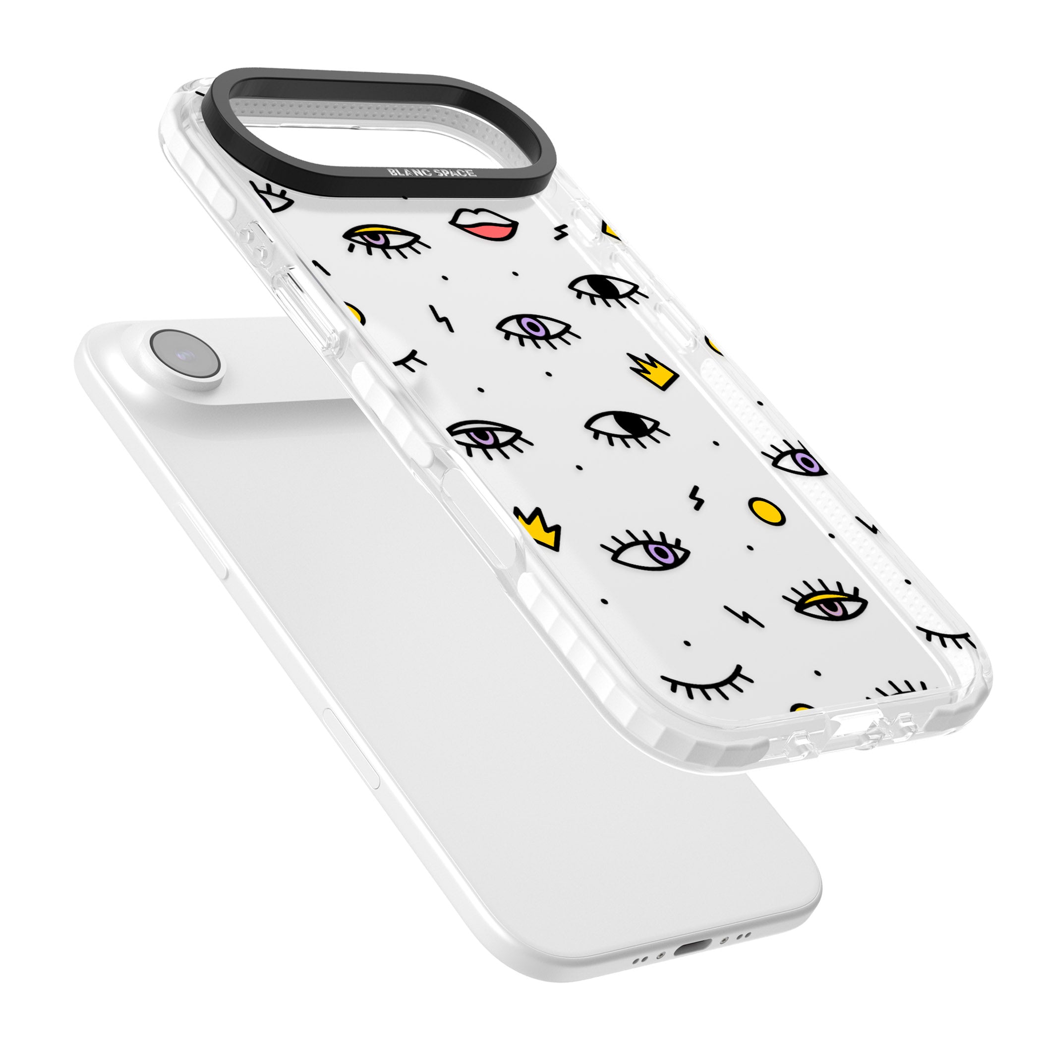 Eyes & Lips Icons iPhone 17 Air Impact Clear Phone Case Colours