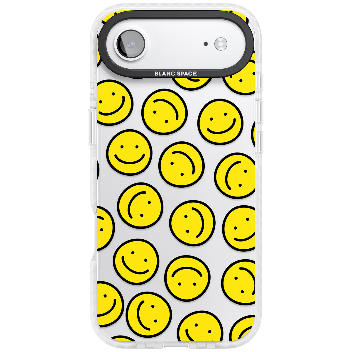 Smiley Face Pattern iPhone Air Impact Clear Phone Case front