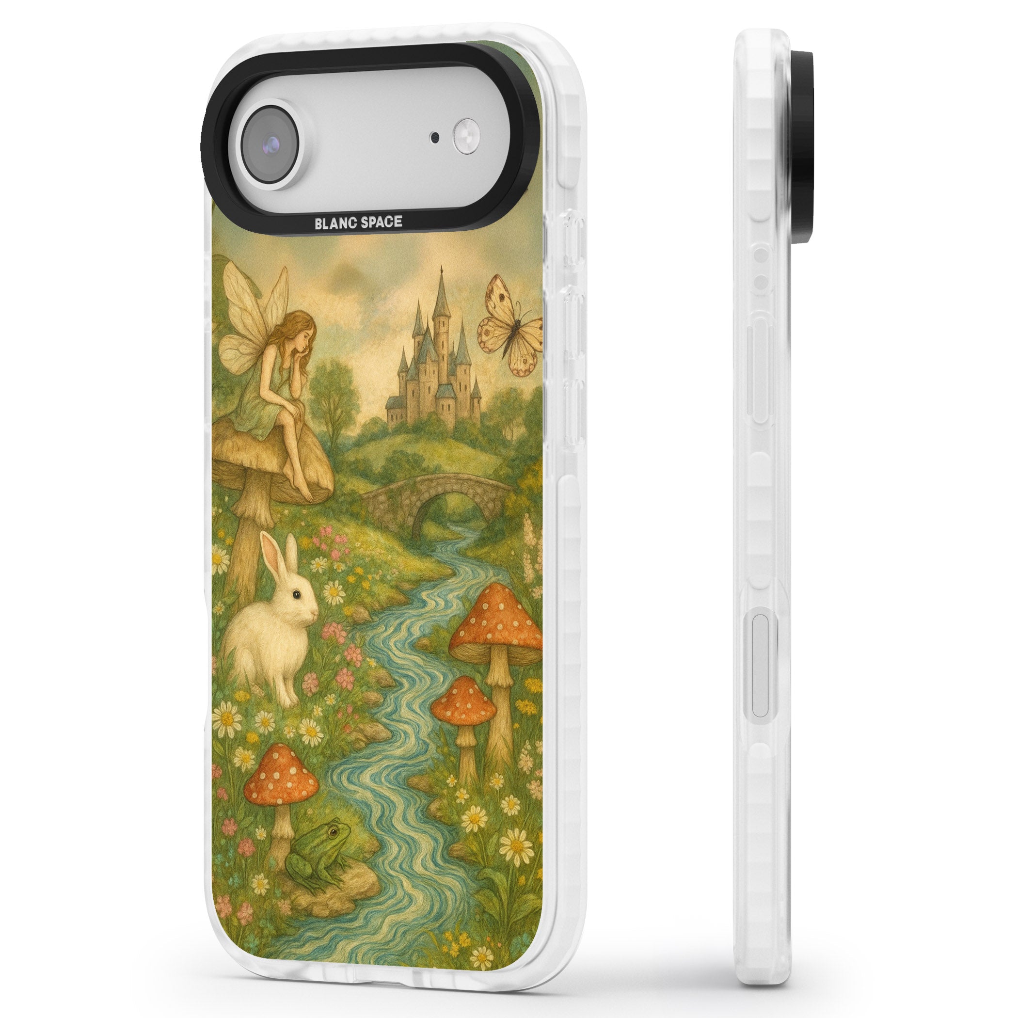 Castle Fairy iPhone 17 Air Impact Clear Phone Case Side Profile