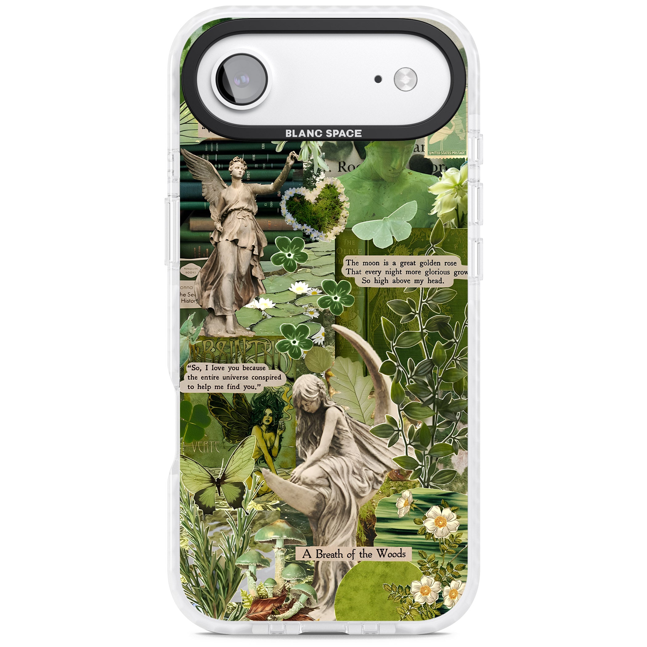 Enchanted Forest Green iPhone 17 Air Impact Clear Phone Case