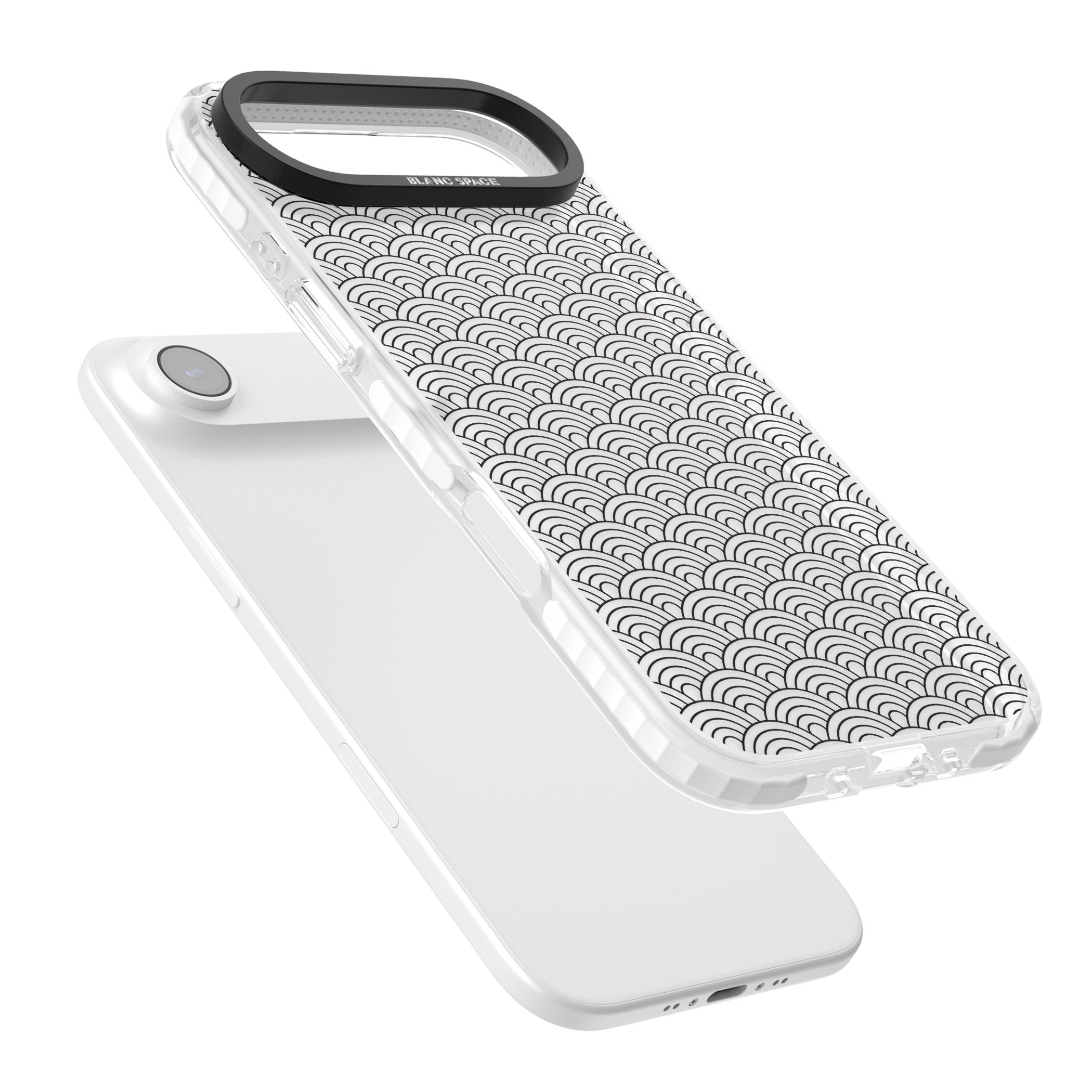 Scalloped Waves iPhone 17 Air Impact Clear Phone Case Colours