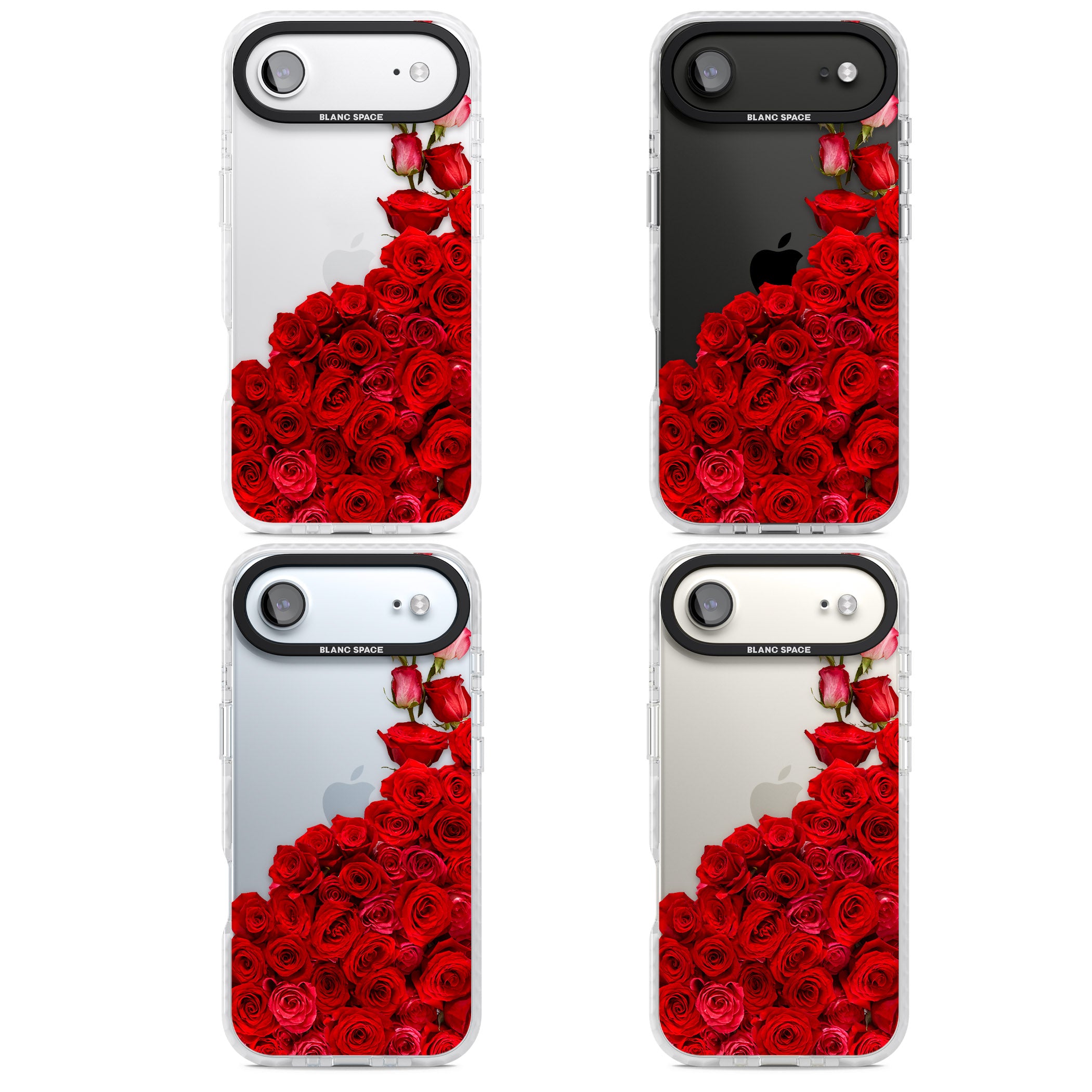 Floral Roses iPhone 17 Air Impact Clear Phone Case APT Impact Protection